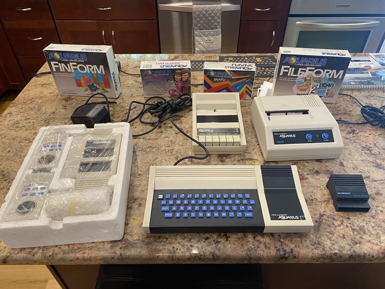 Mattel Aquarius Computer With Mini Expander,  Data Recorder, Printer, and More