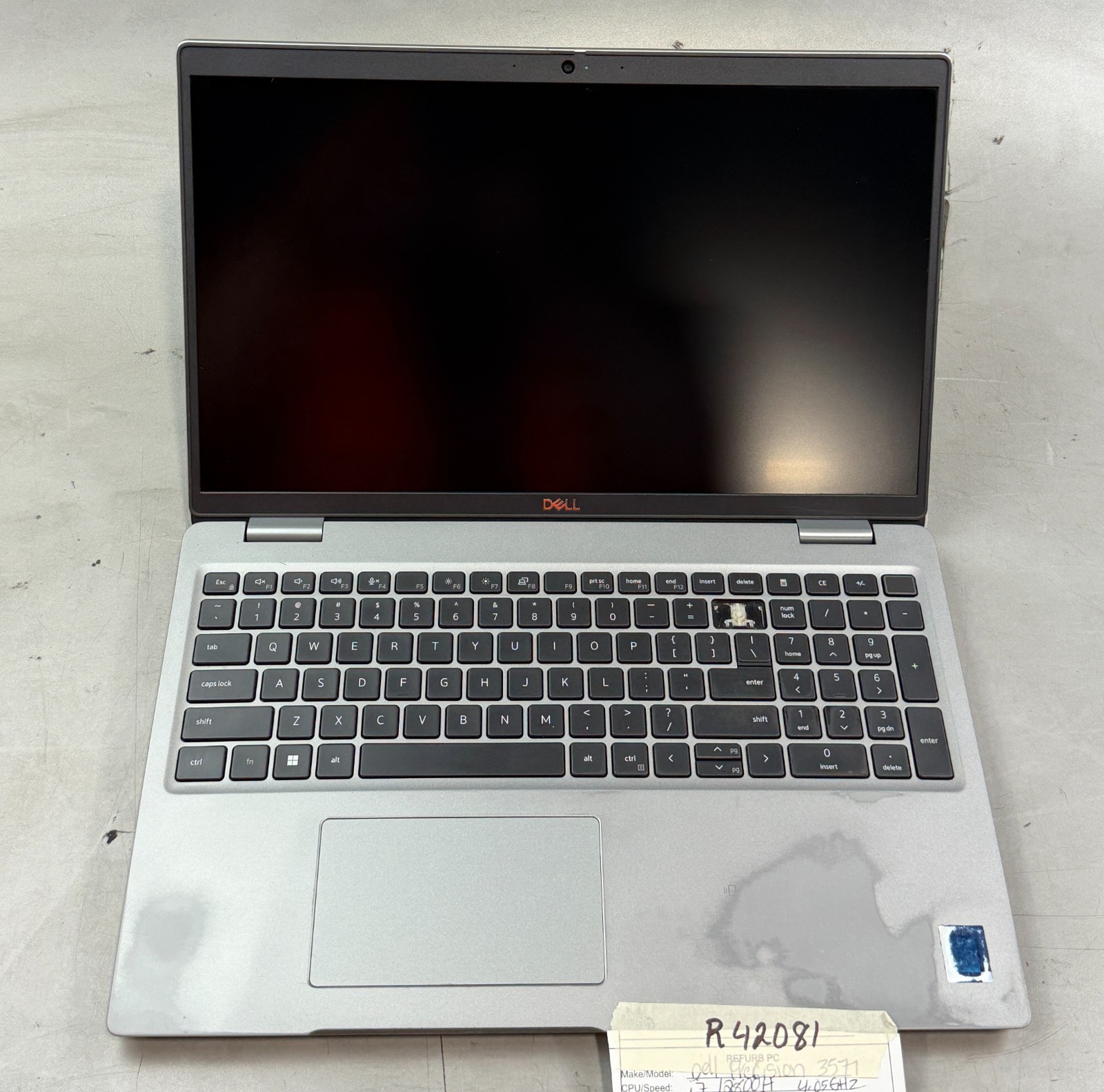 (Lot of 2) Dell Precision 3571 i7-12800H / 0GB RAM / NO SSD -RL6765