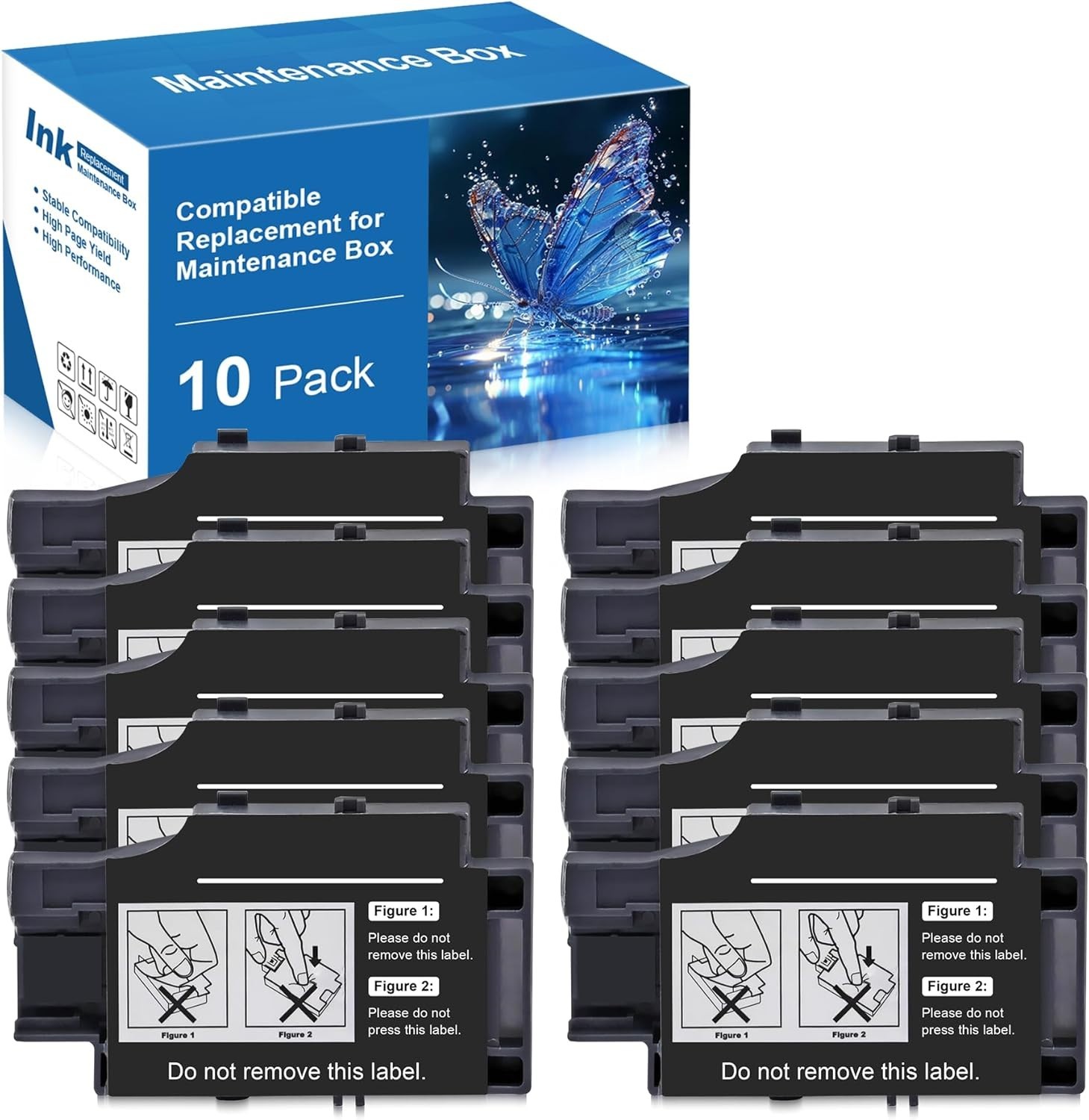 T2950 Maintenance Box 2950 Compatible for Workforce WF-100 wf100 Printer 10-Pack