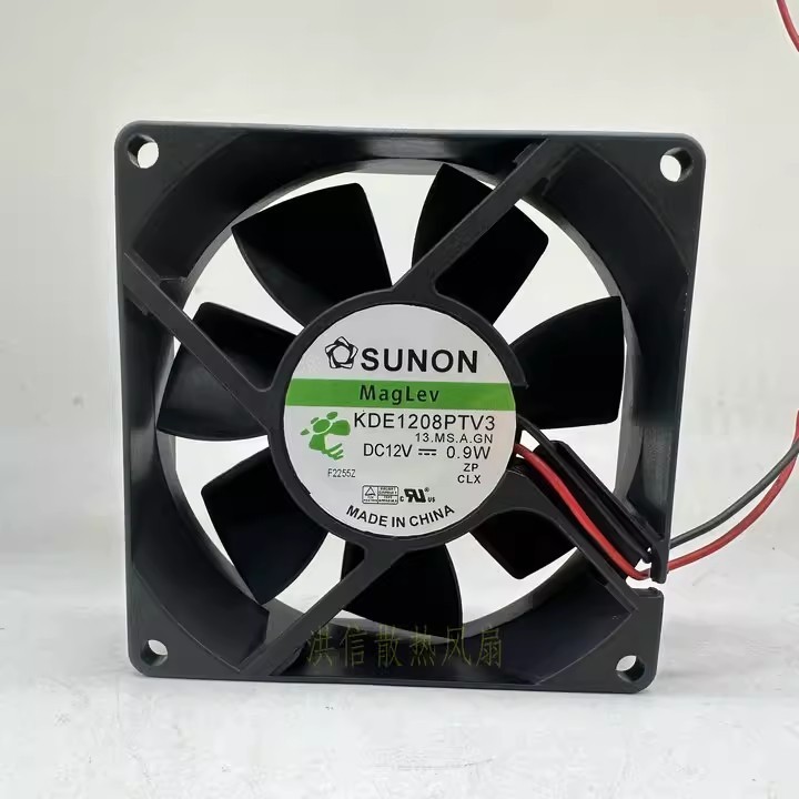 1PCS SUNON 8025 KDE1208PTV3 DC12V 0.9W 80x25mm Cooling Fan