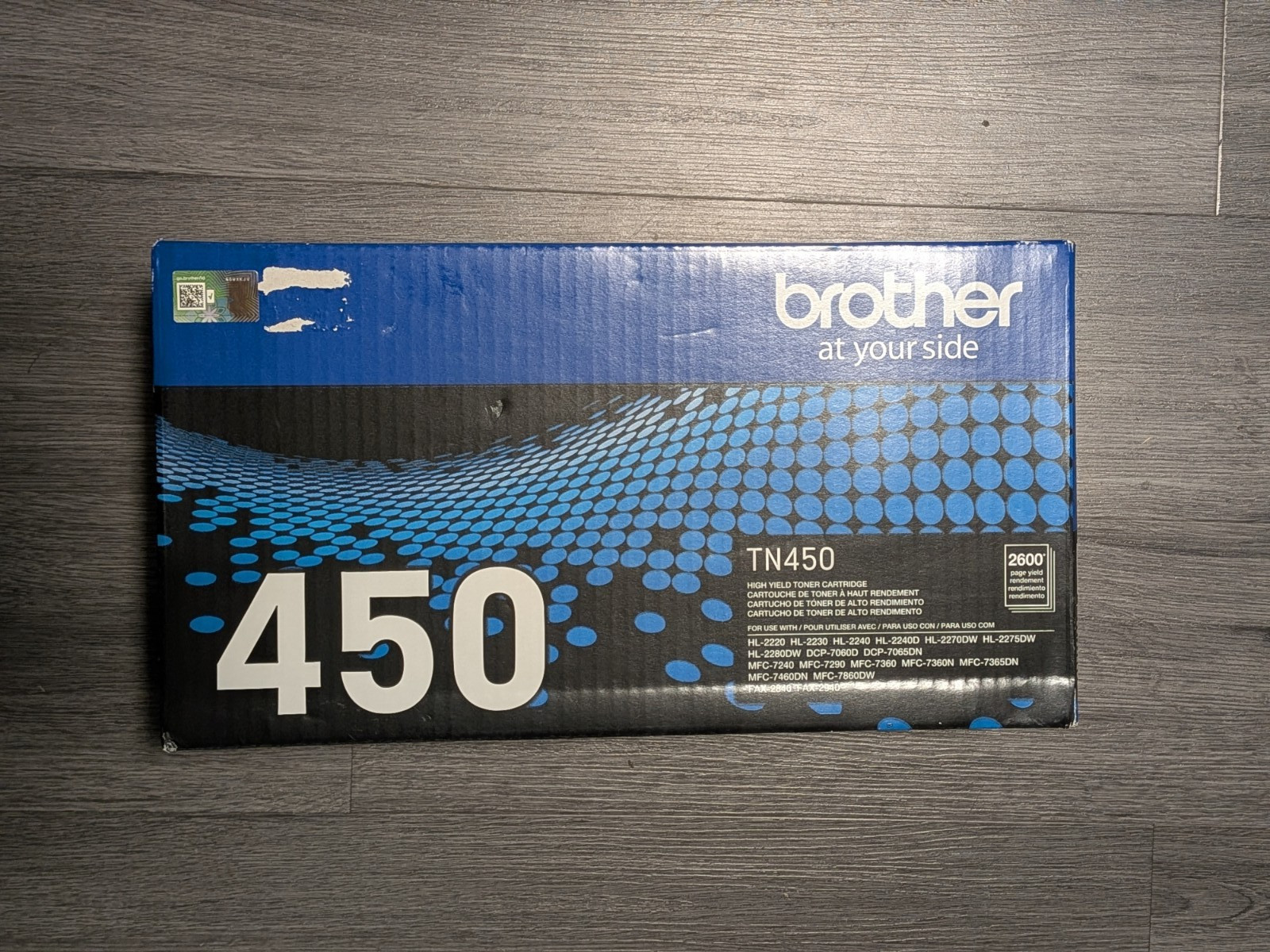 New Sealed Brother Genuine TN-450 High Yield Toner Cartridge TN450