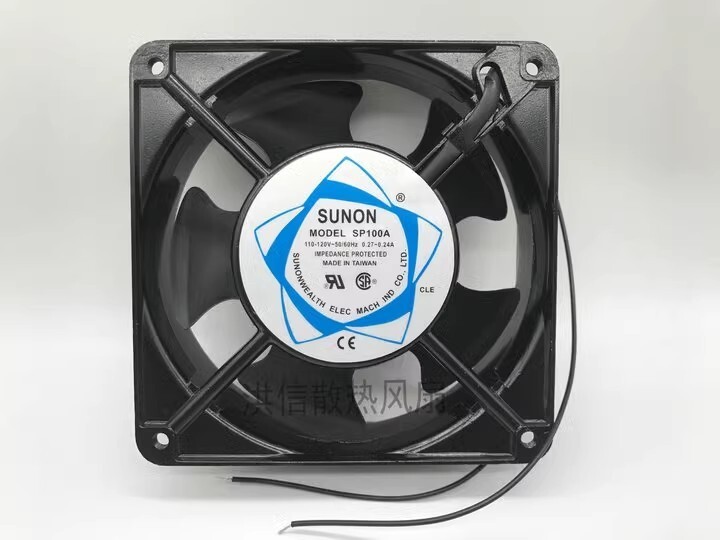SUNON SP100A 110-120V 0.27-0.24A 12CM Aluminum Frame AC Cooling Fan