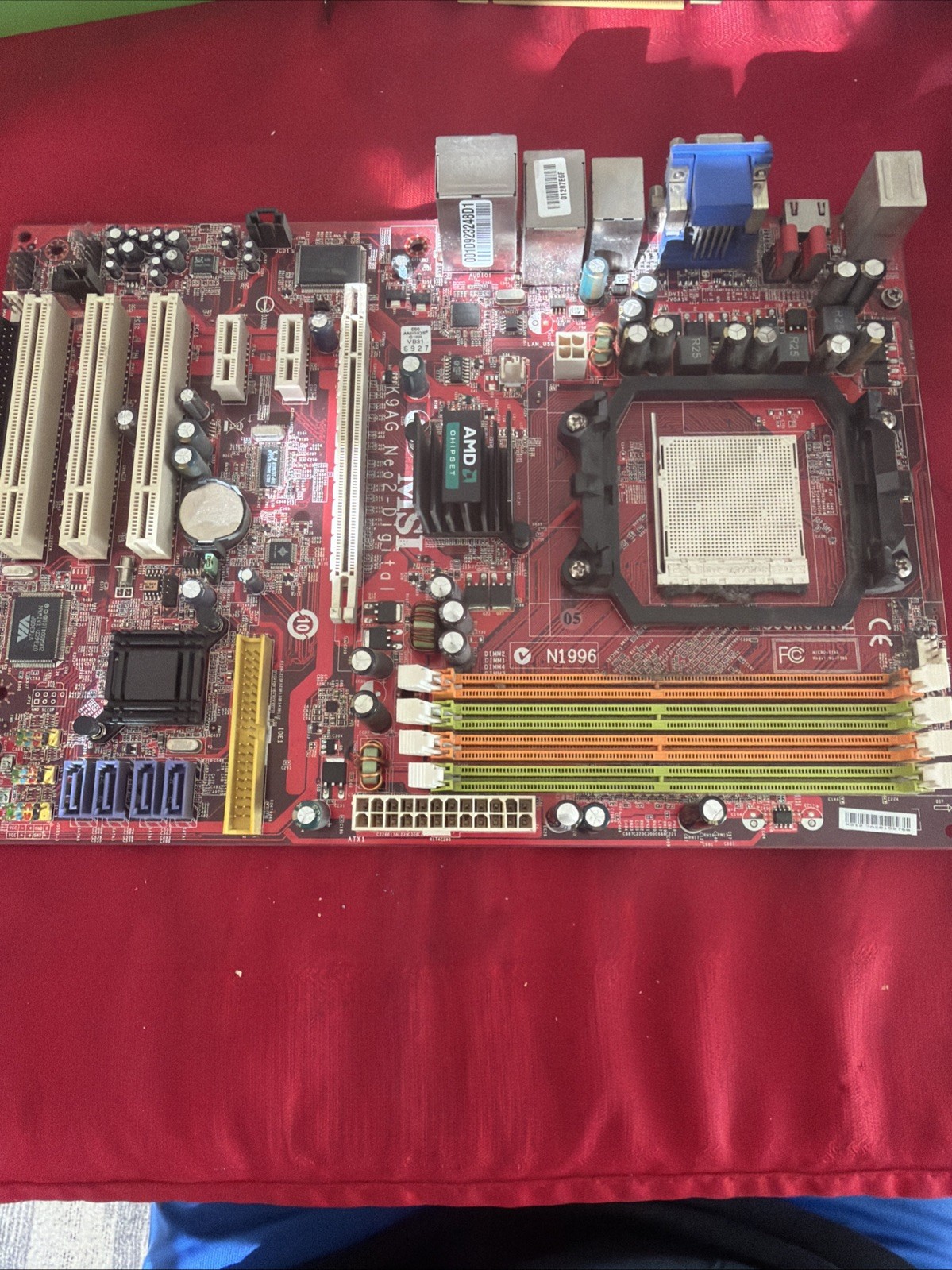 MSI K9AG Neo2-Digital (model MS-7369 Red Desktop Motherboard