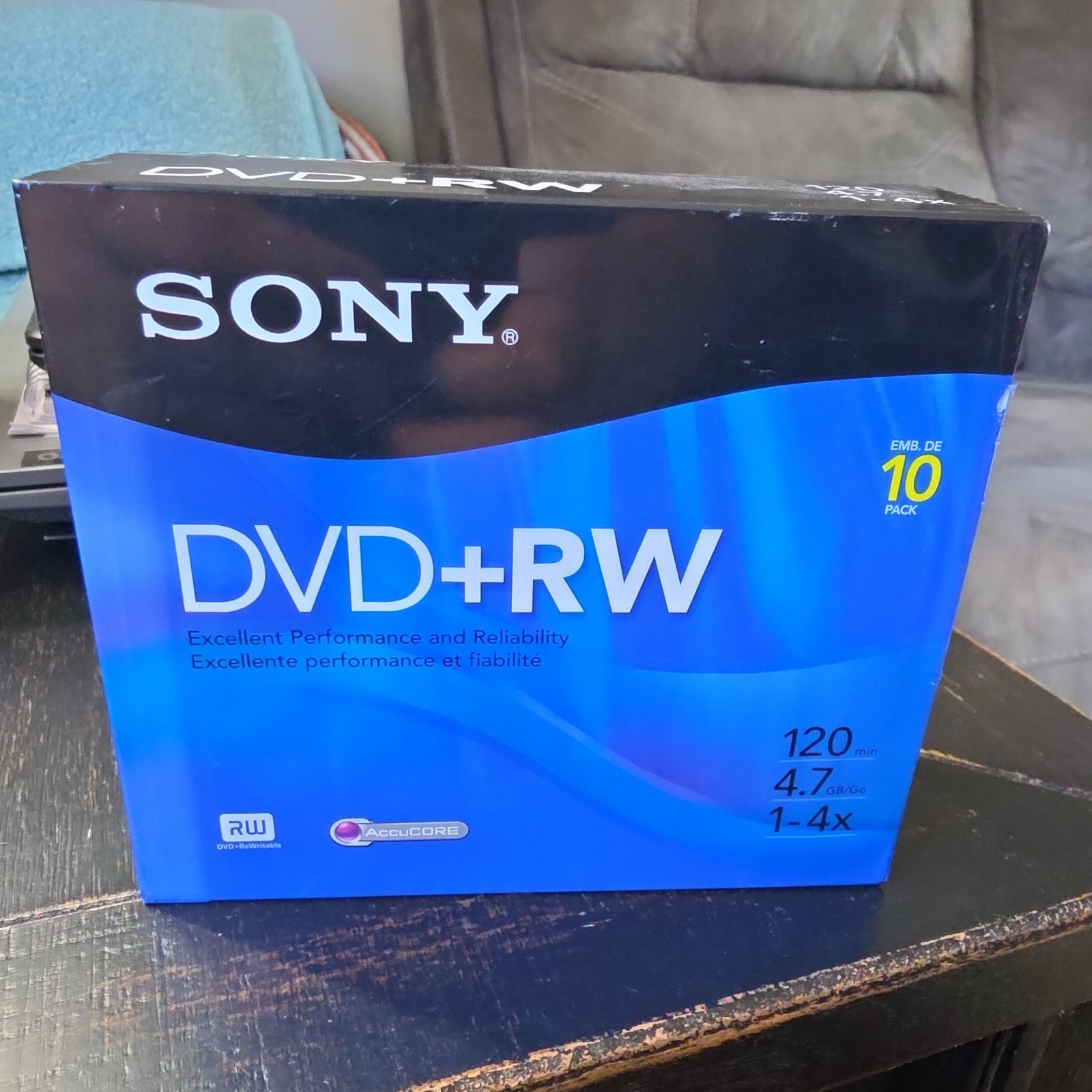 Sony 10 Pack DVD+RW 120 Minutes 4.7 GB Compact Discs sealed 