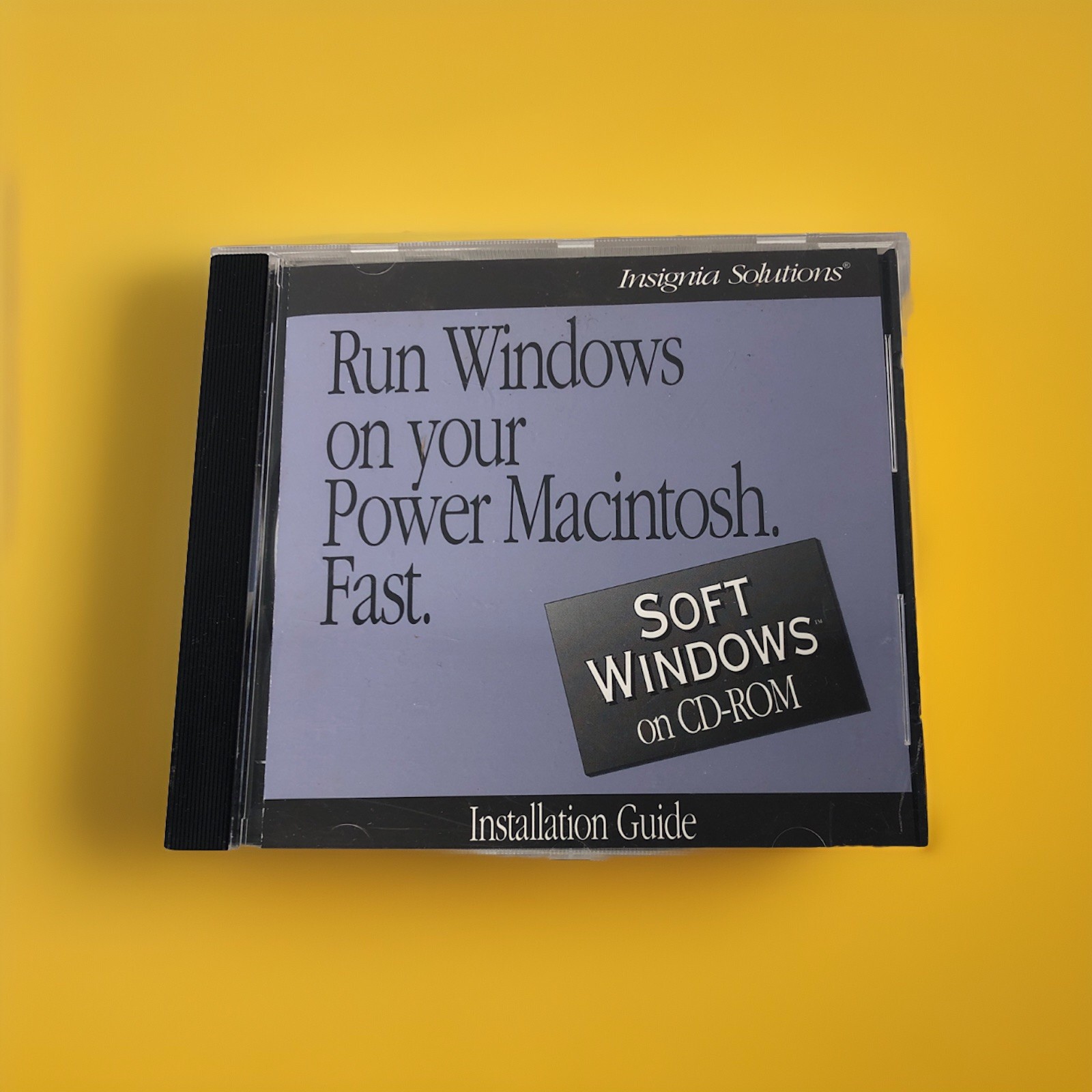Insignia Solutions SOFT WINDOWS on CD-ROM for Power Macintosh