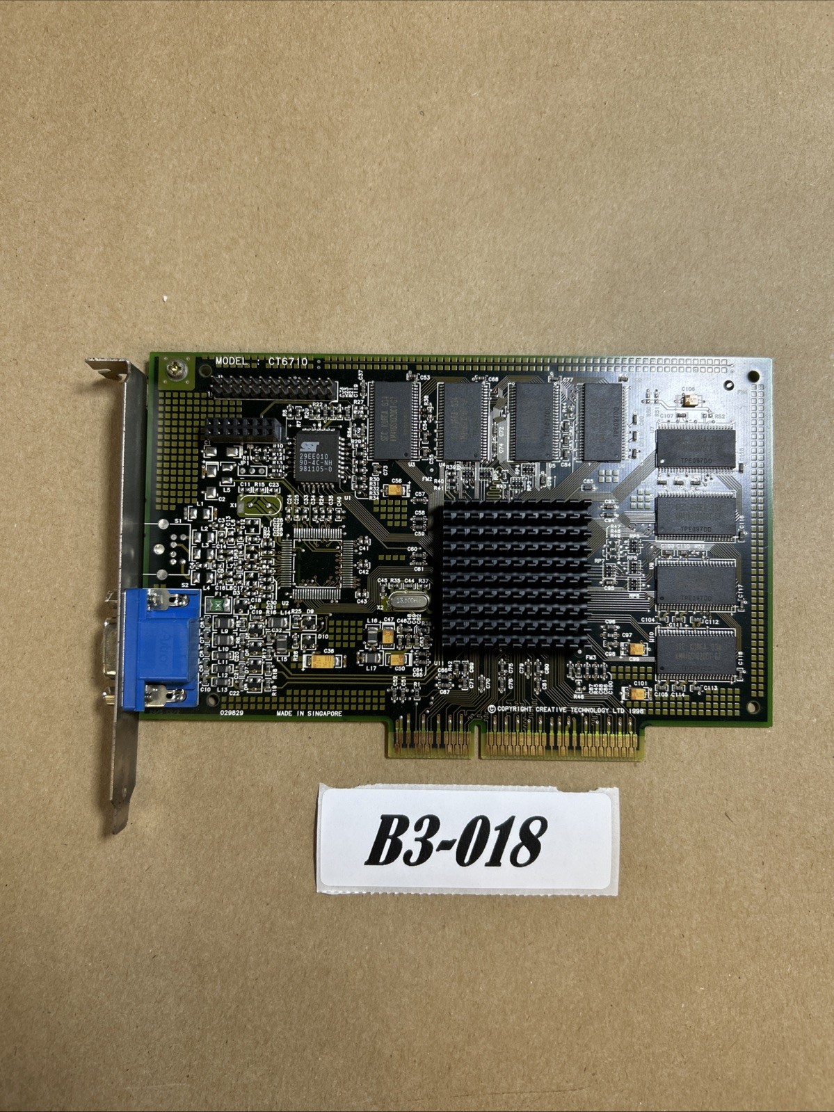 Creative Labs CT6710 16MB RIVA TNT VGA AGP Graphics Card Video Card Used