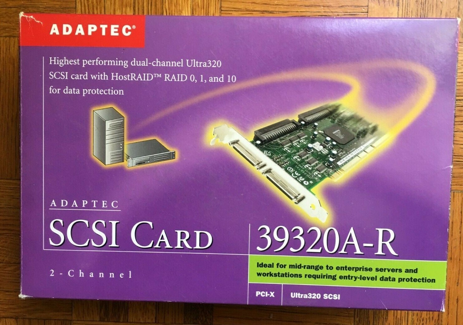 ADAPTEC SCSI CARD 39320A-R, Mint， 