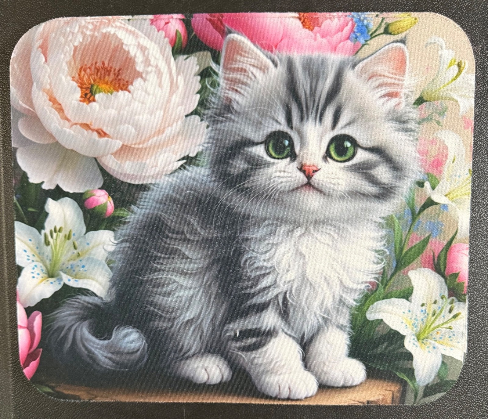 Computer Mouse Pad, 9 1/4 by 7 3/4 inches. Washable, Flexible , Rubber Non Slip