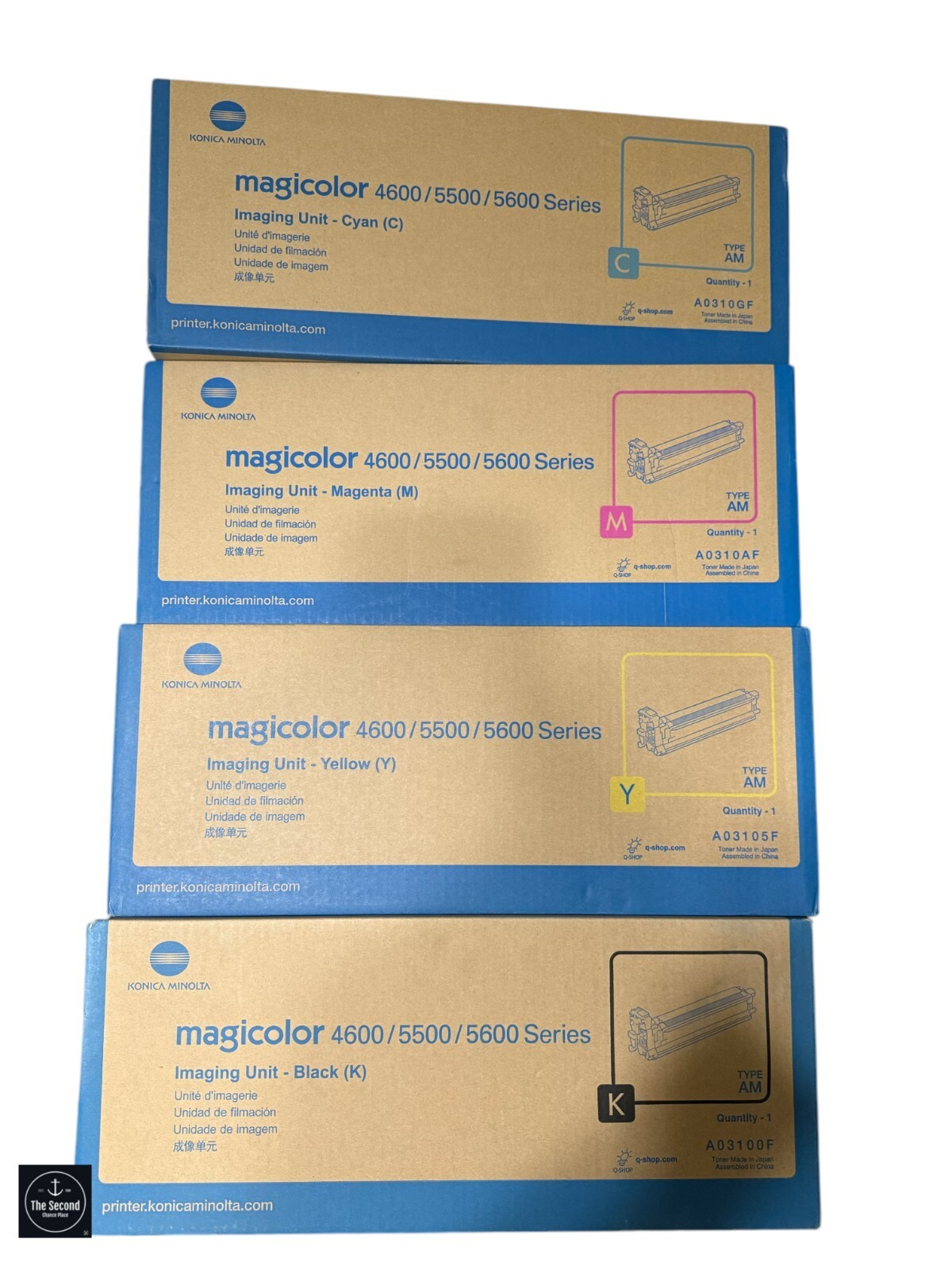 4 X Genuine Konica Minolta 4600 5500 5600 Printer Imaging DRUM A03100F