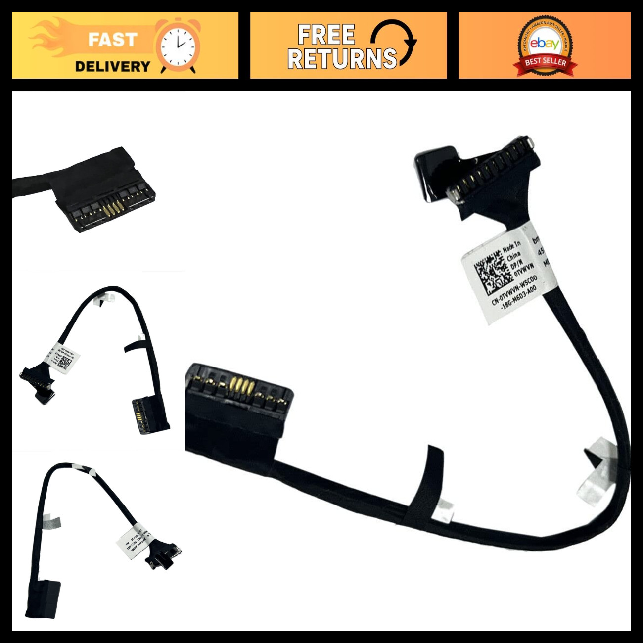 High-Performance Battery Cable for Dell Latitude 5521 Precision 3561 BM156C Lapt