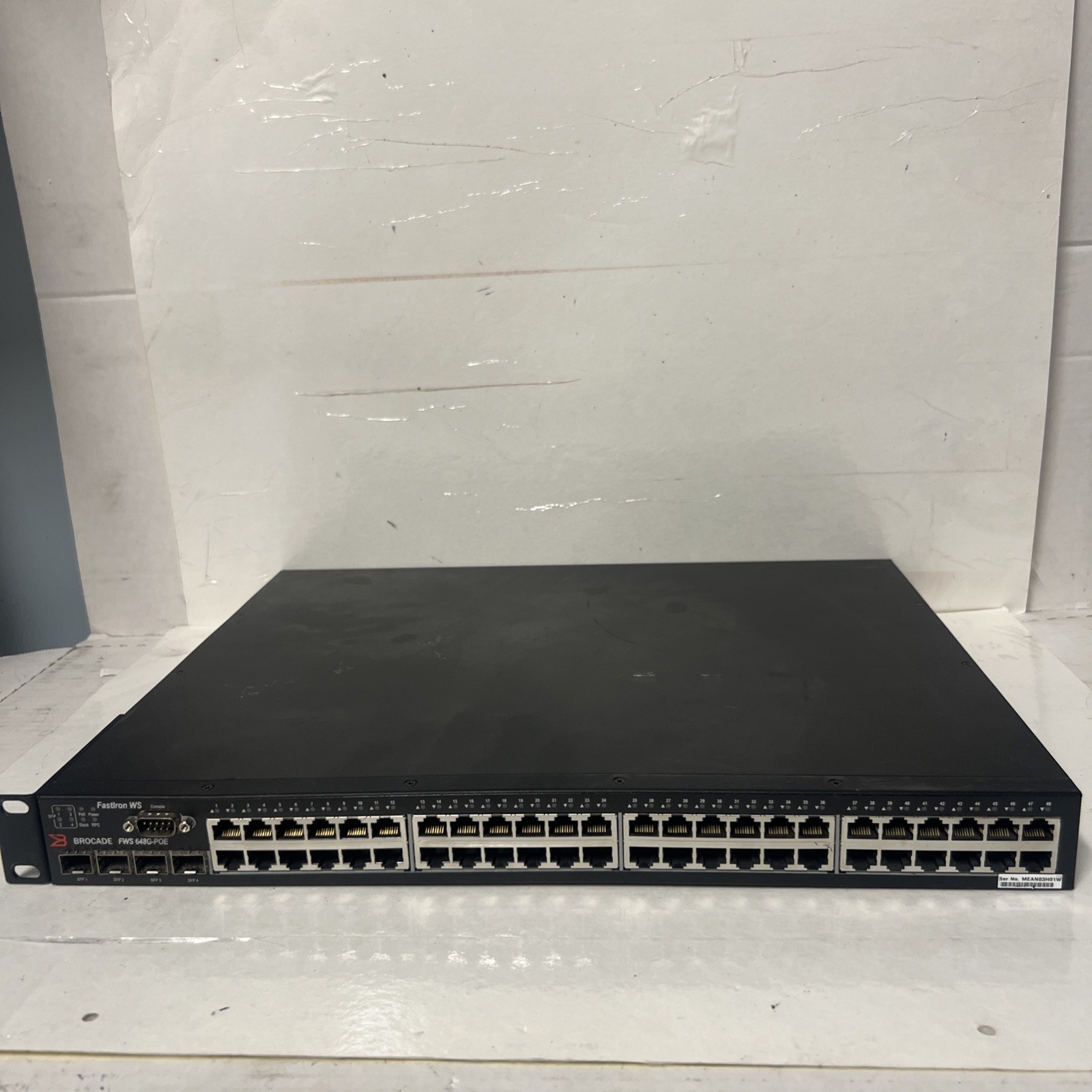 Brocade FastIron FWS648G-POE 48P 1GbE PoE 4P 1GbE/SFP Switch