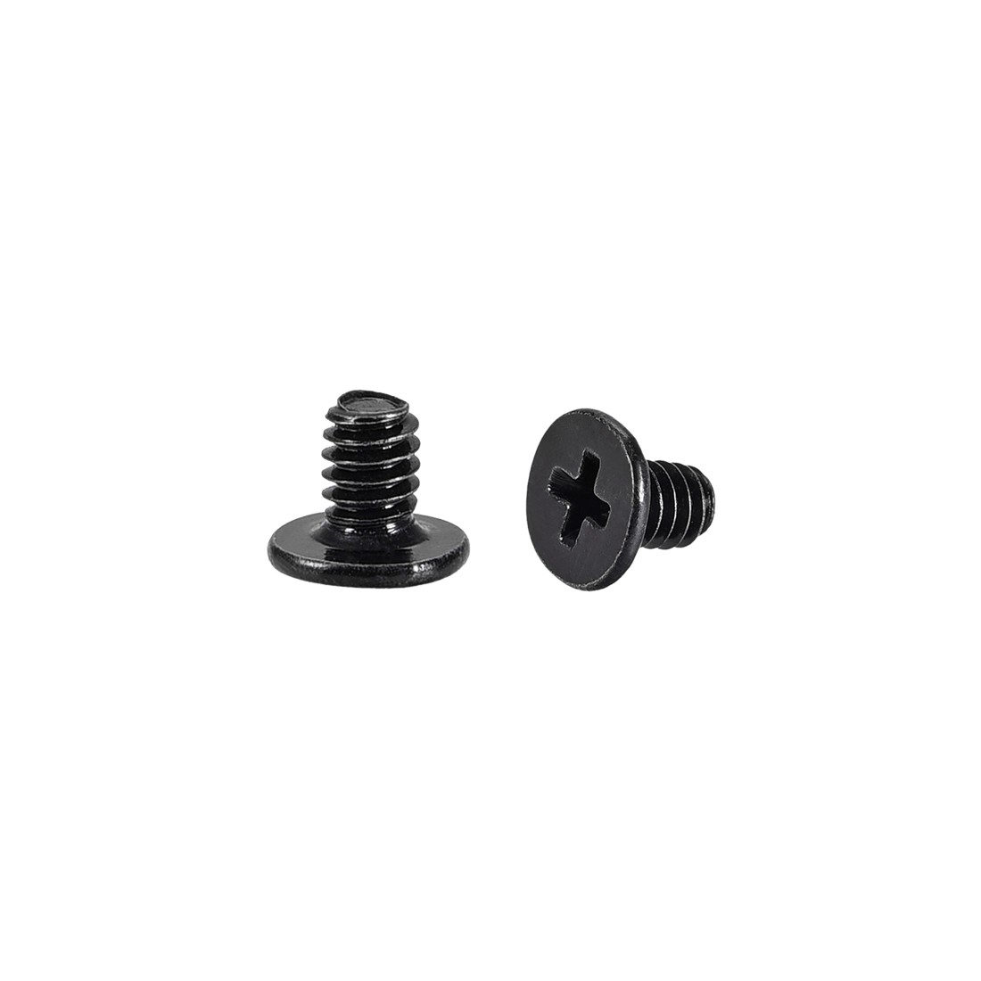 M2 x 3mm Laptop Notebook Computer Screws Phillips Head Screw Black 100pcs