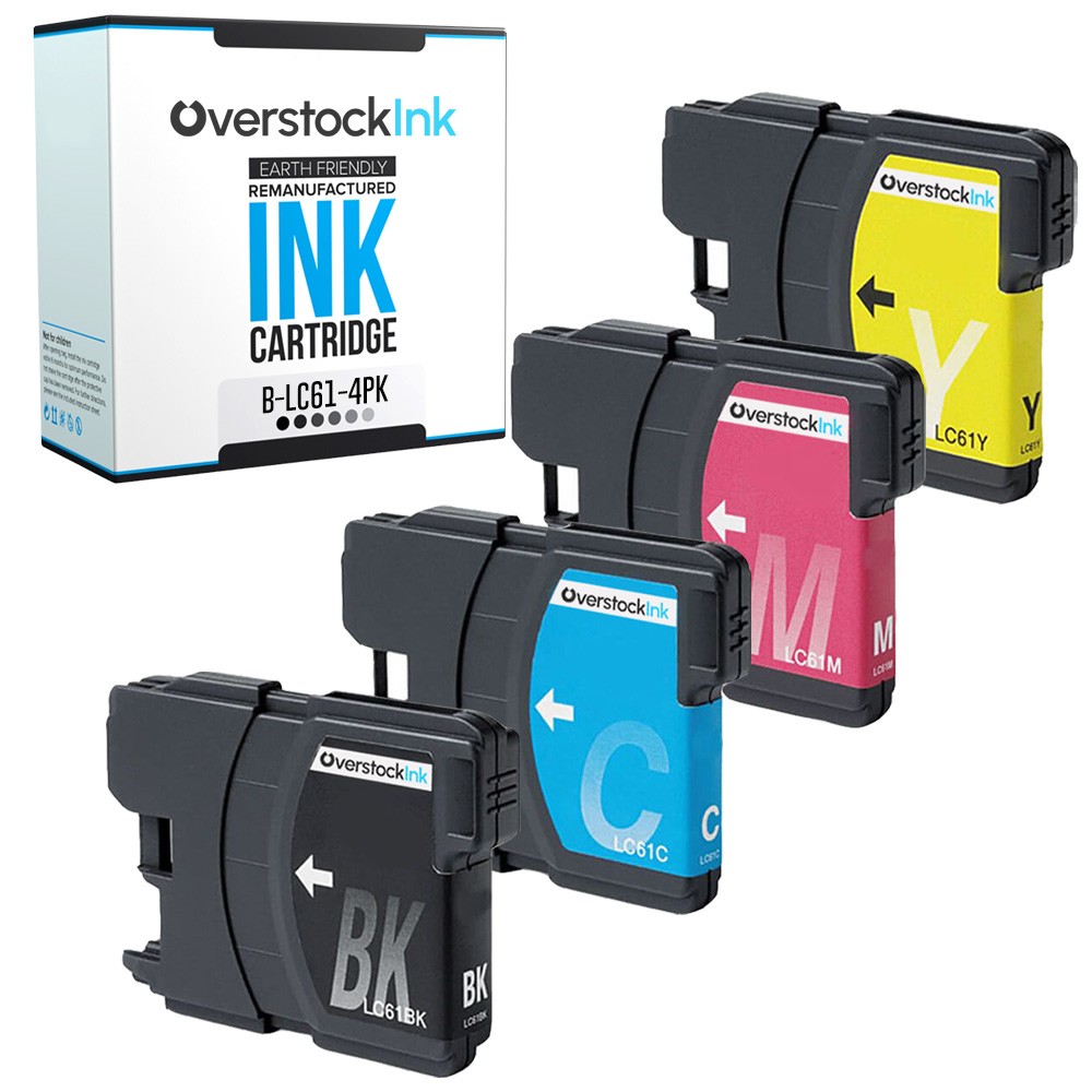 4PK Compatible OSI LC61 Ink Cartridges fits Brother DCP-145C, 165C, 195C, 197C