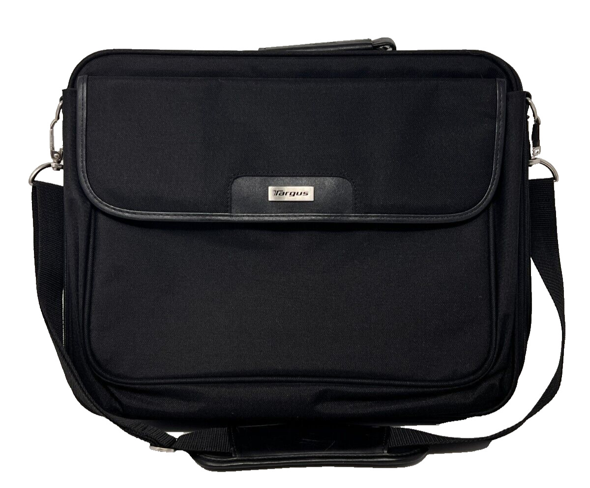 Targus 15” Laptop Computer Case Padded Bag Black Carry On with Shoulder Strap