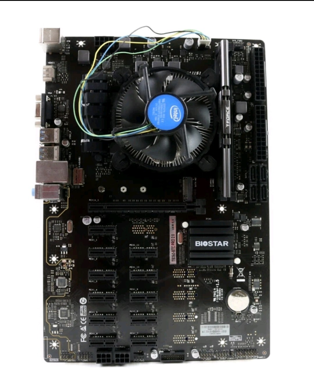 Full Kit MB/CPU/RAM - BIOSTAR TB360-BTC Pro 2.0 LGA1151 Mining Motherboard | ...