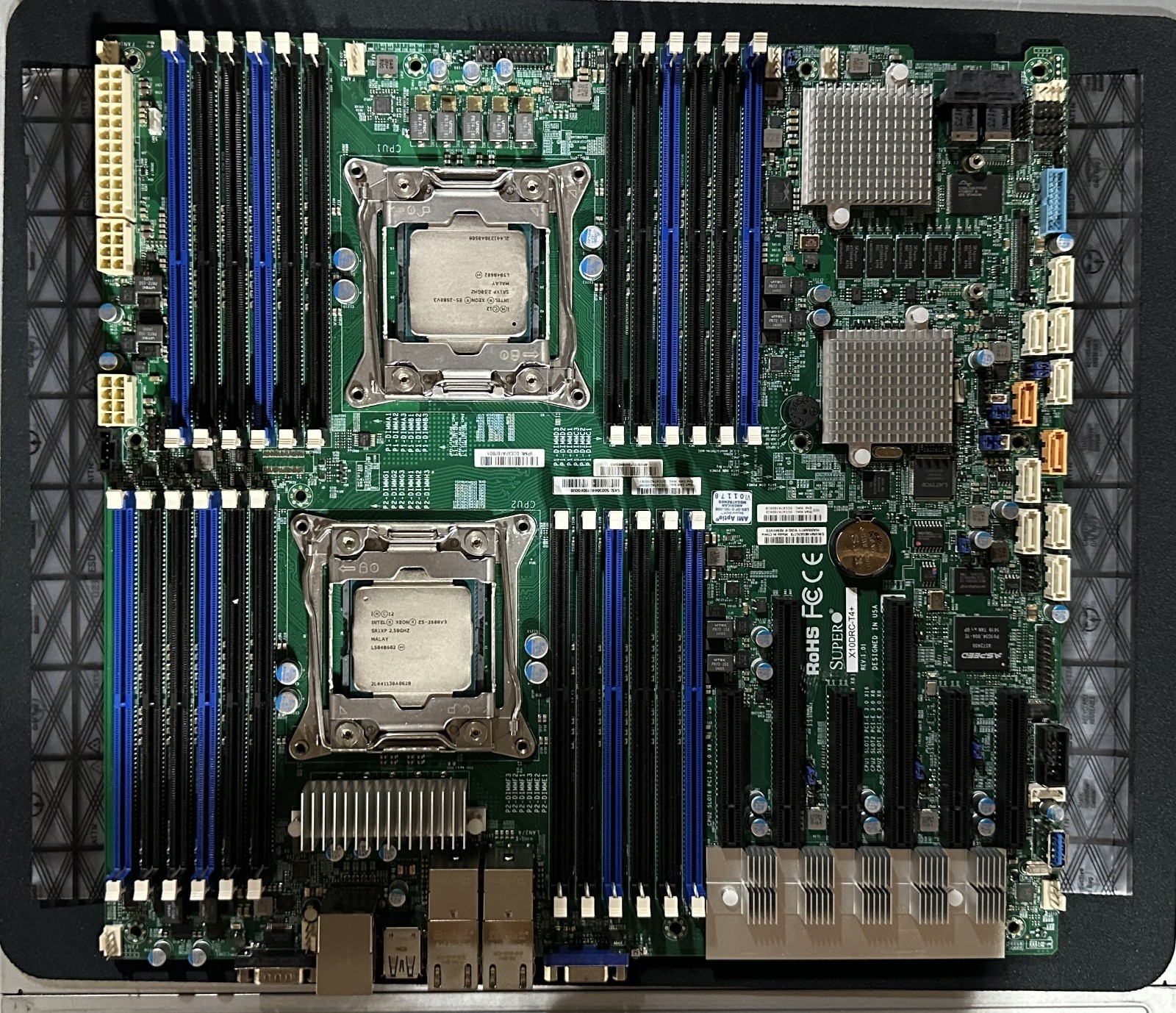 Supermicro X10DRC-T4+ Dual LGA2011 CPU (E5-2680v3) 10Gb LAN Motherboard