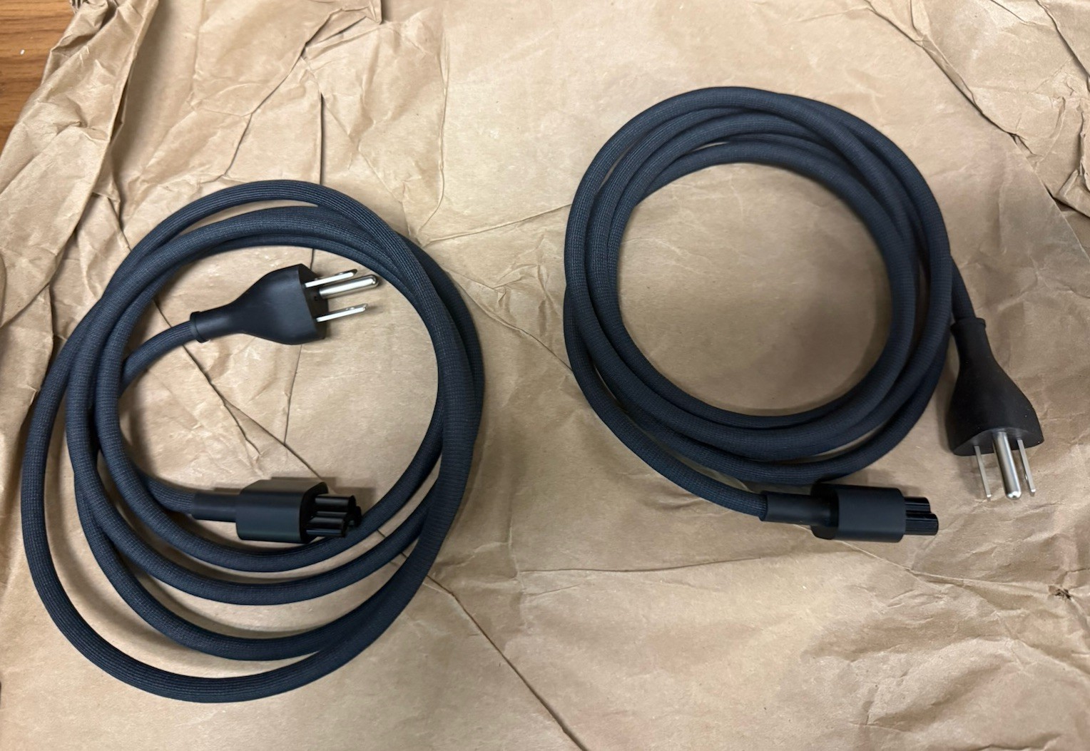 2x OEM Apple Genuine OEM 6' Braided Power Cord For Mac Studio And Display