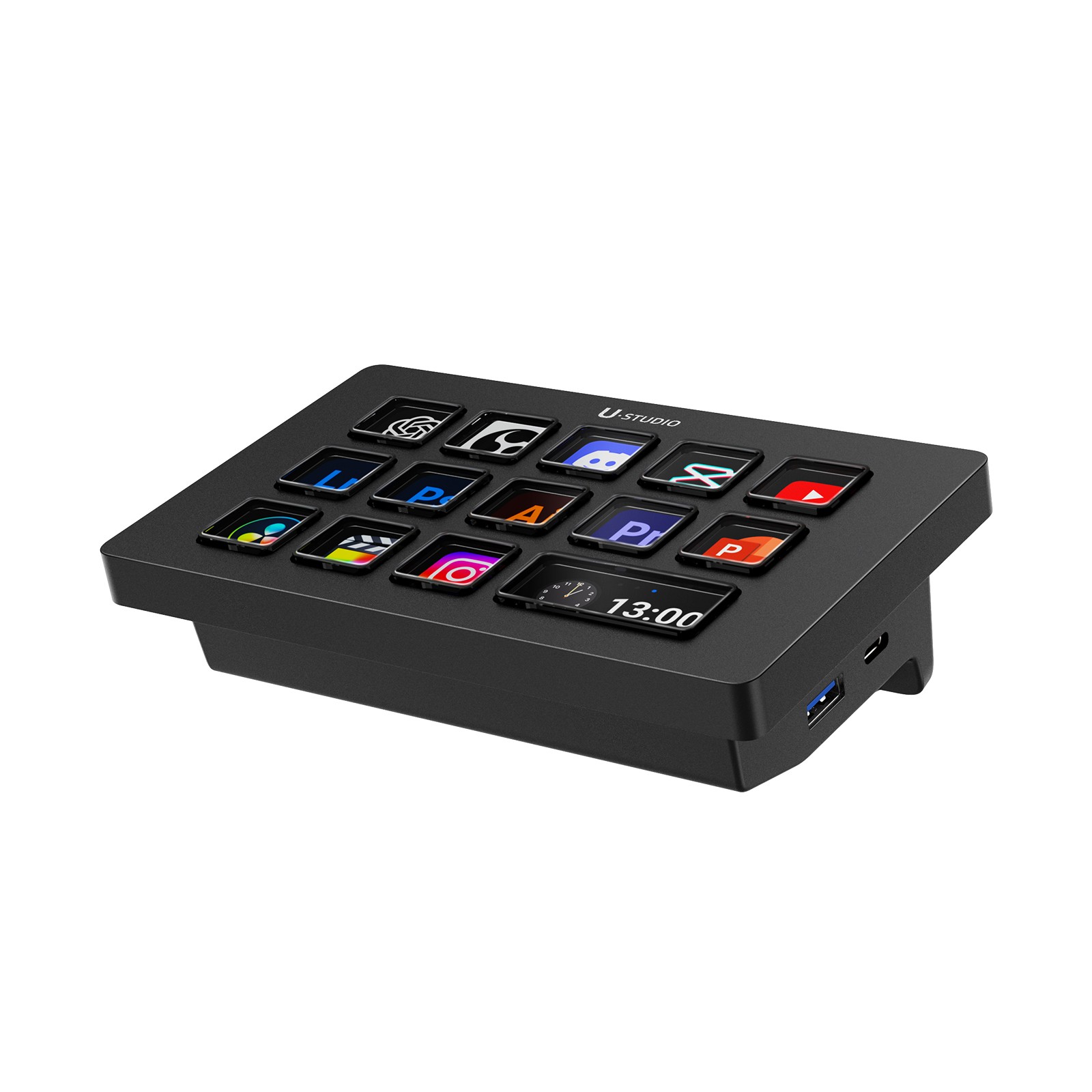 Ulanzi D200H Deck Dock 7-in-1 Stream Control Hub USB-C Dock 100W PD for PC Mac