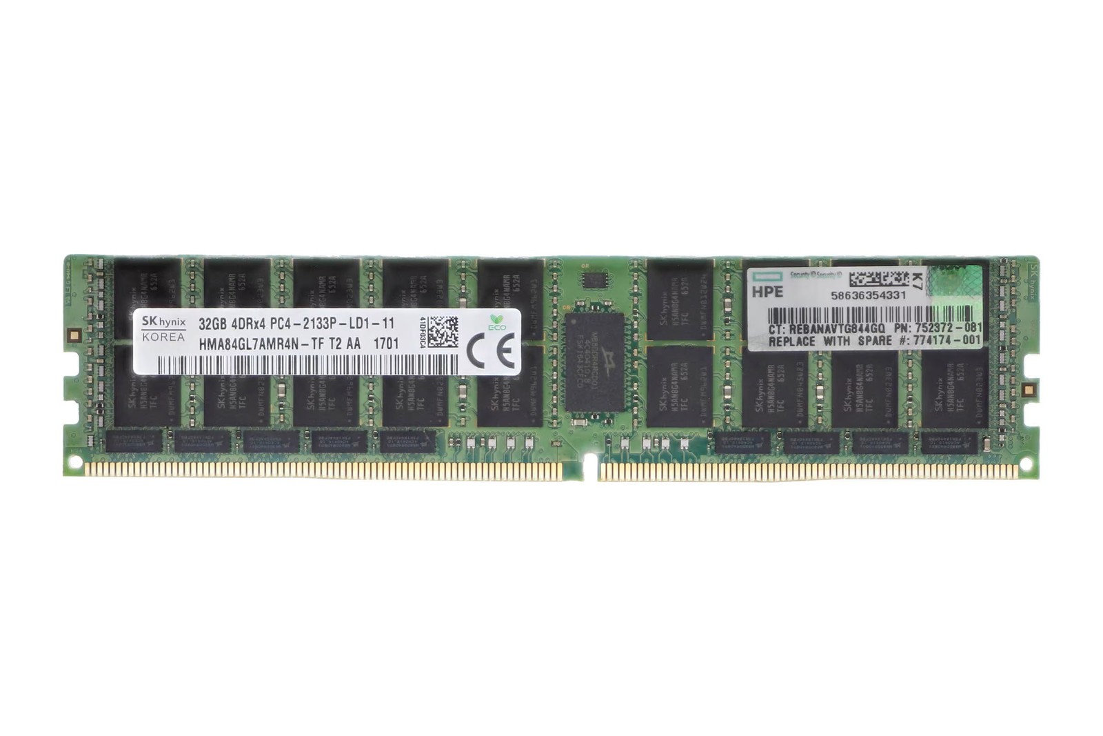 RAM HPE 32GB 4Rx4 DDR4-2133P DDR4 LRDIMM 2133MHz 752372-081