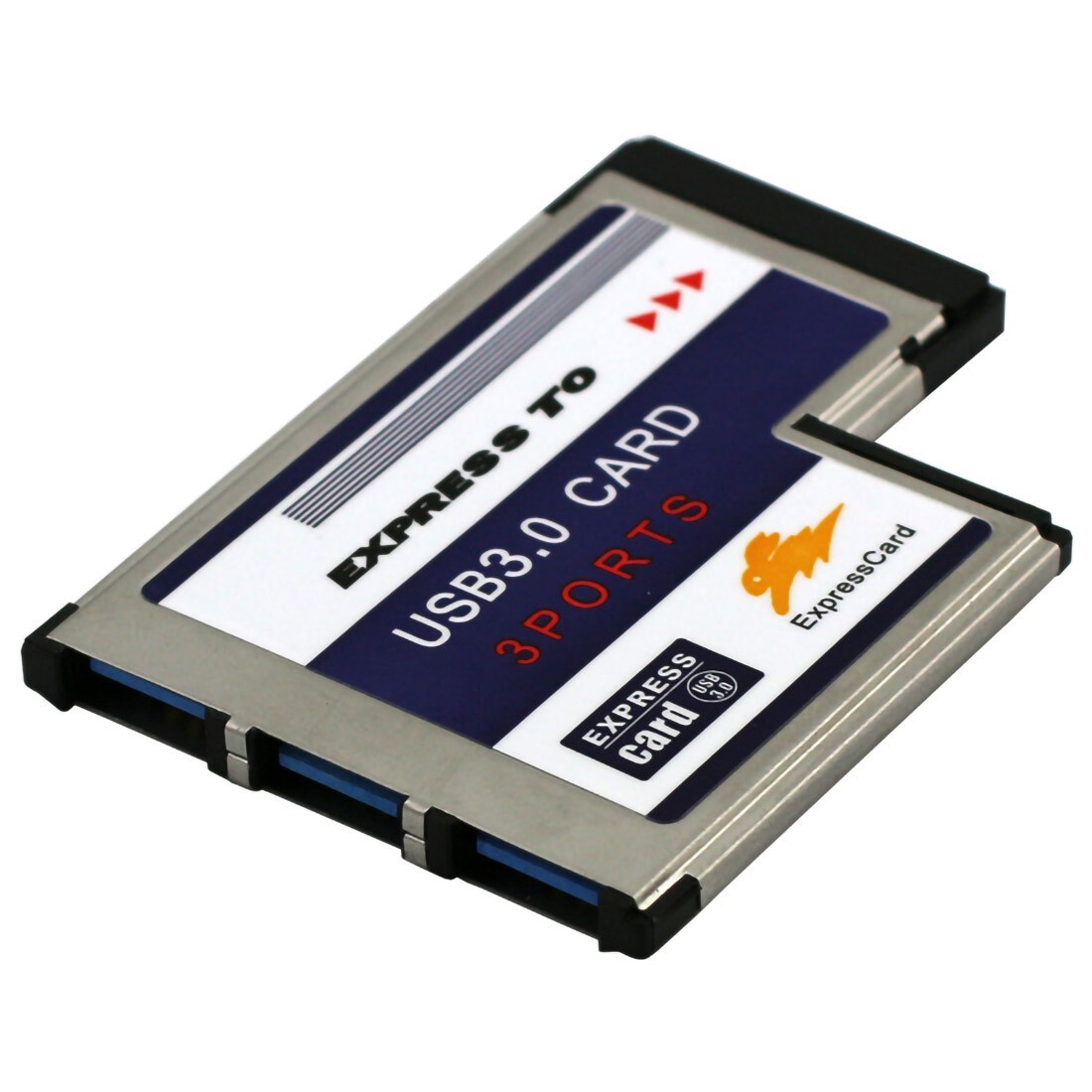 3 Ports USB 3.0 to Expresscard 54mm Adapter Converter for PCMCIA Express Card
