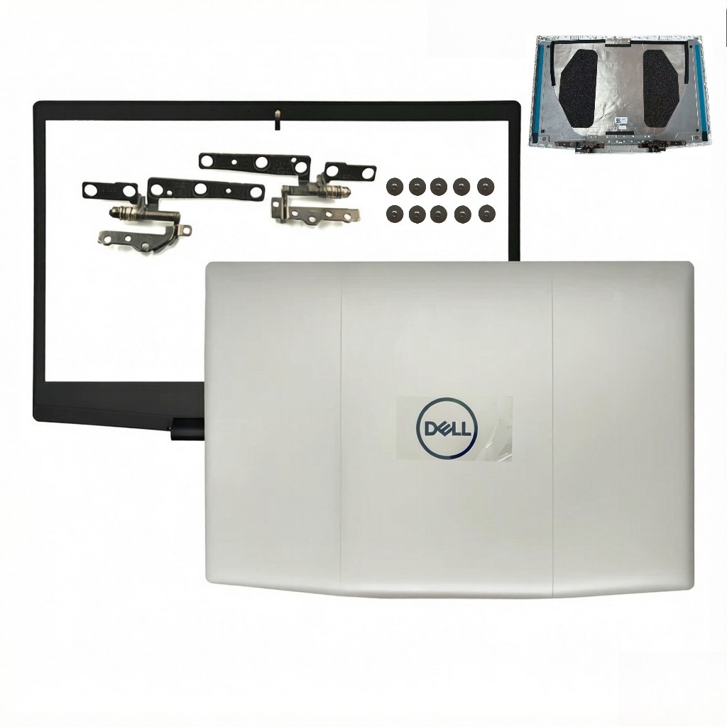 For Dell G3 15 3590 G3 15 3500 P89F 03HKFN White LCD Back Cover Lid Bezel Hinges