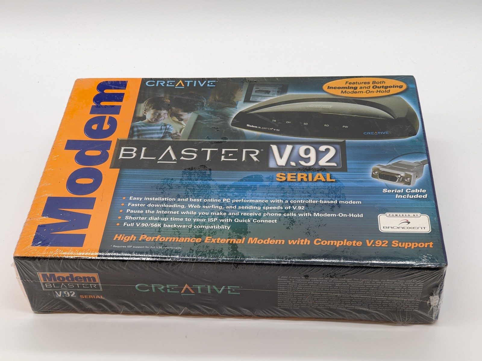SEALED Creative Modem Blaster V.92 Serial External 56K Dial-Up Modem Retro PC