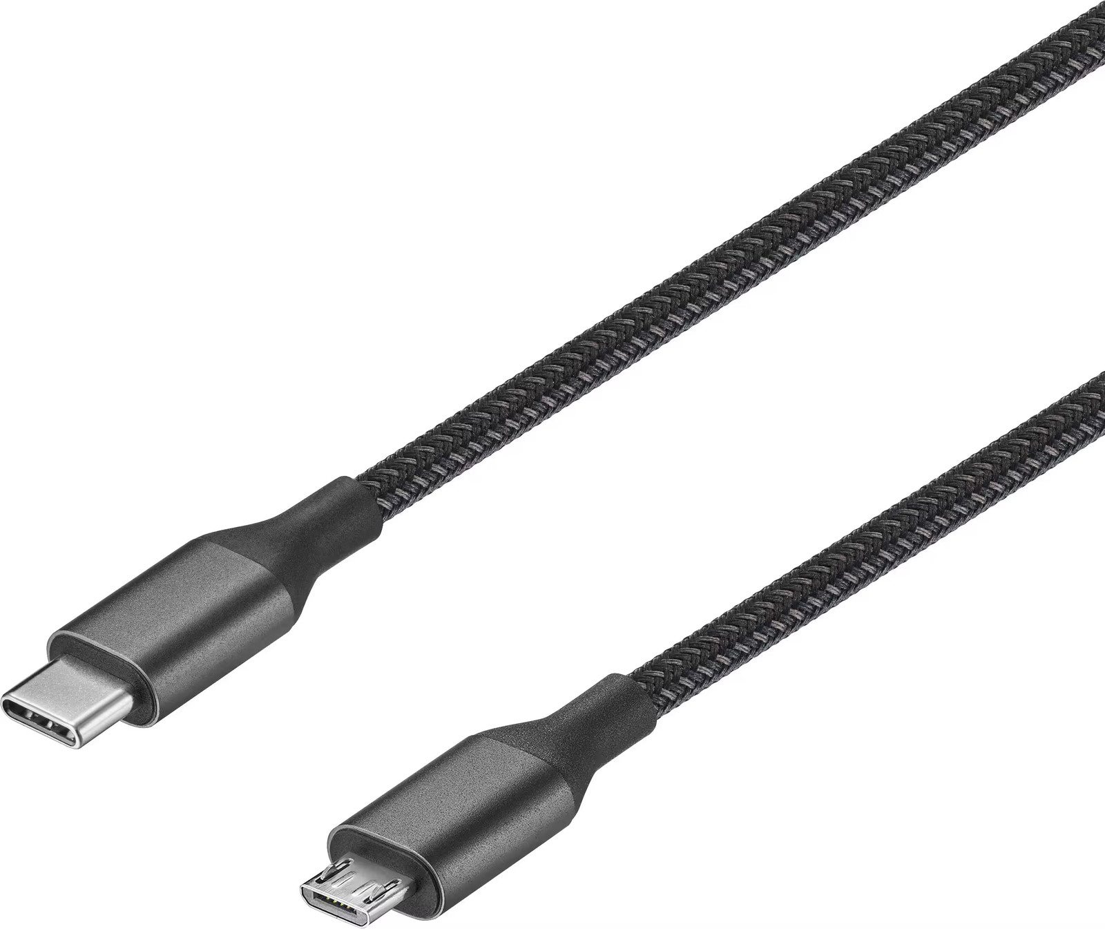 Insignia- 3.3-Foot USB-C to Micro USB Cable - Black