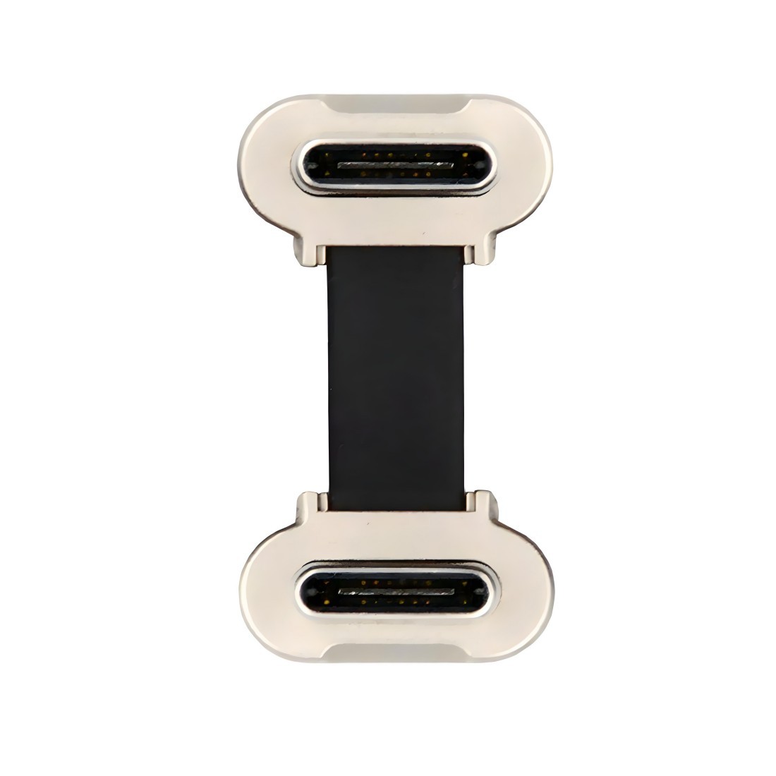 CY 2cm Dual Angled USB-C Type C to USB-C Power USB2.0 Ultra Slim Flat Data Cable