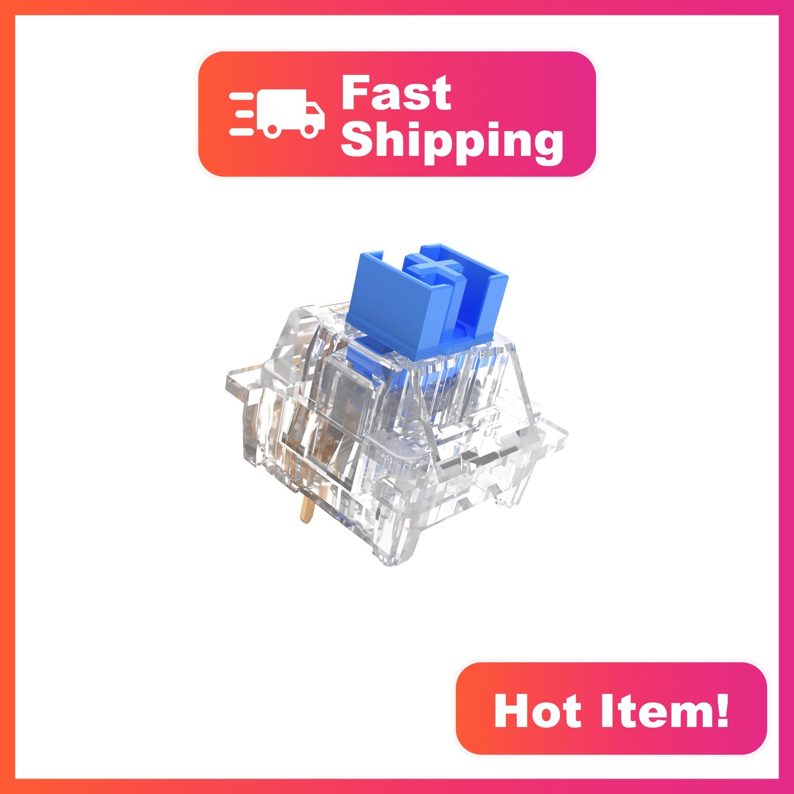 Zjmehty Outemu Crystal Blue 20pcs MX Keyboard Switches
