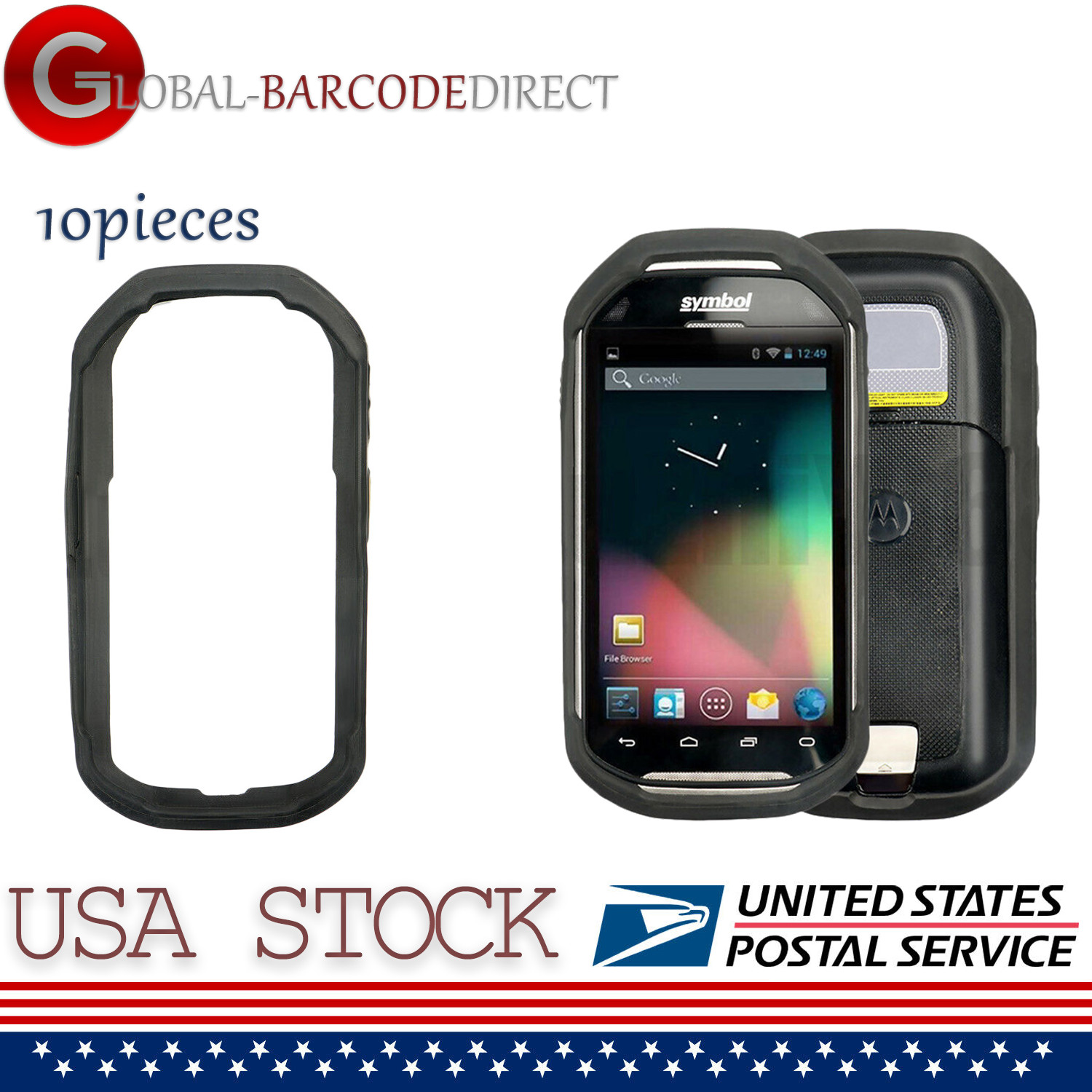 10x Rubber Boot Rugged Case for   Symbol MC40 MC40N0 SG-MC40-RBOOT-01R