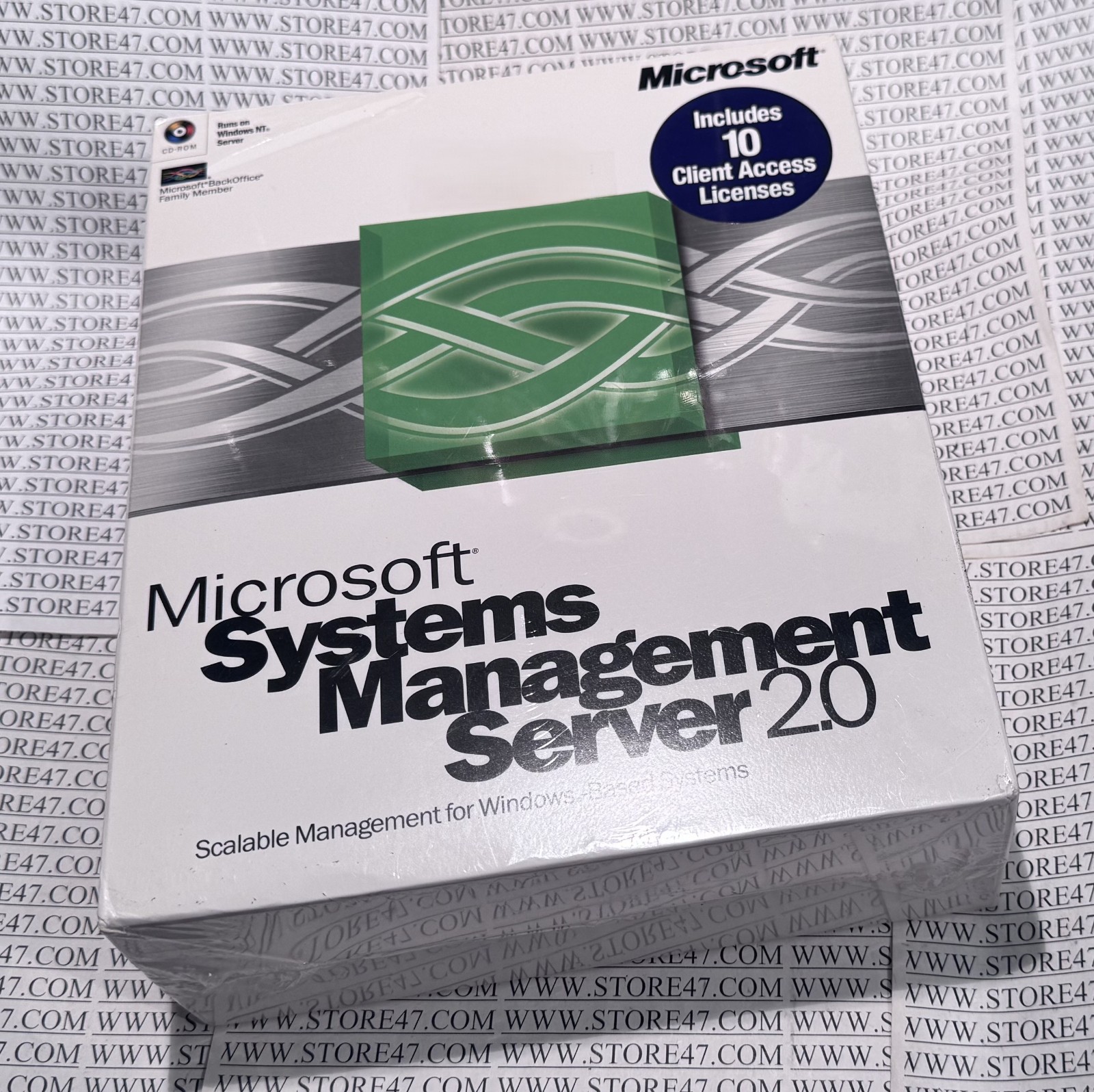 VINTAGE NOS SEALED Microsoft Systems Management Server 2.0 CD and 10 User CAL