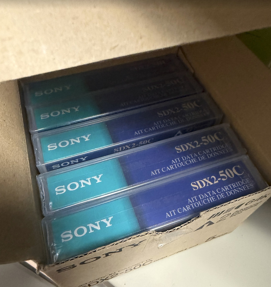 Sony SDX 2–50 C cassette memory (A) - 5 PACK - NEW & 