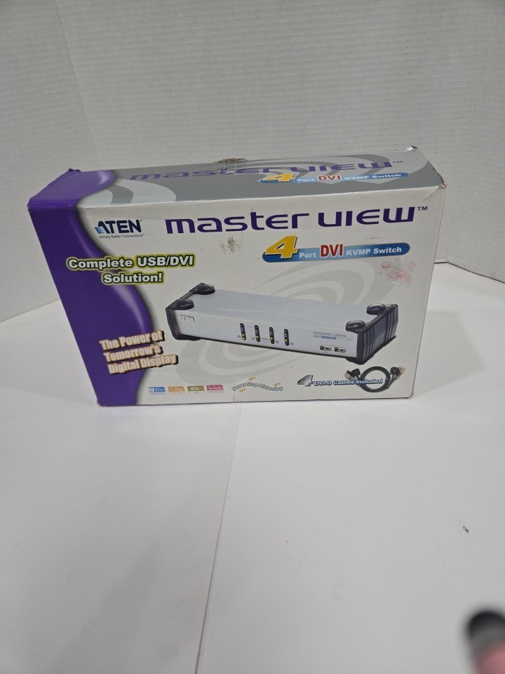 Aten - CS1784A - ATEN CubiQ CS1784A KVM Switch - 4 Computer(s) - VFine w/ PA