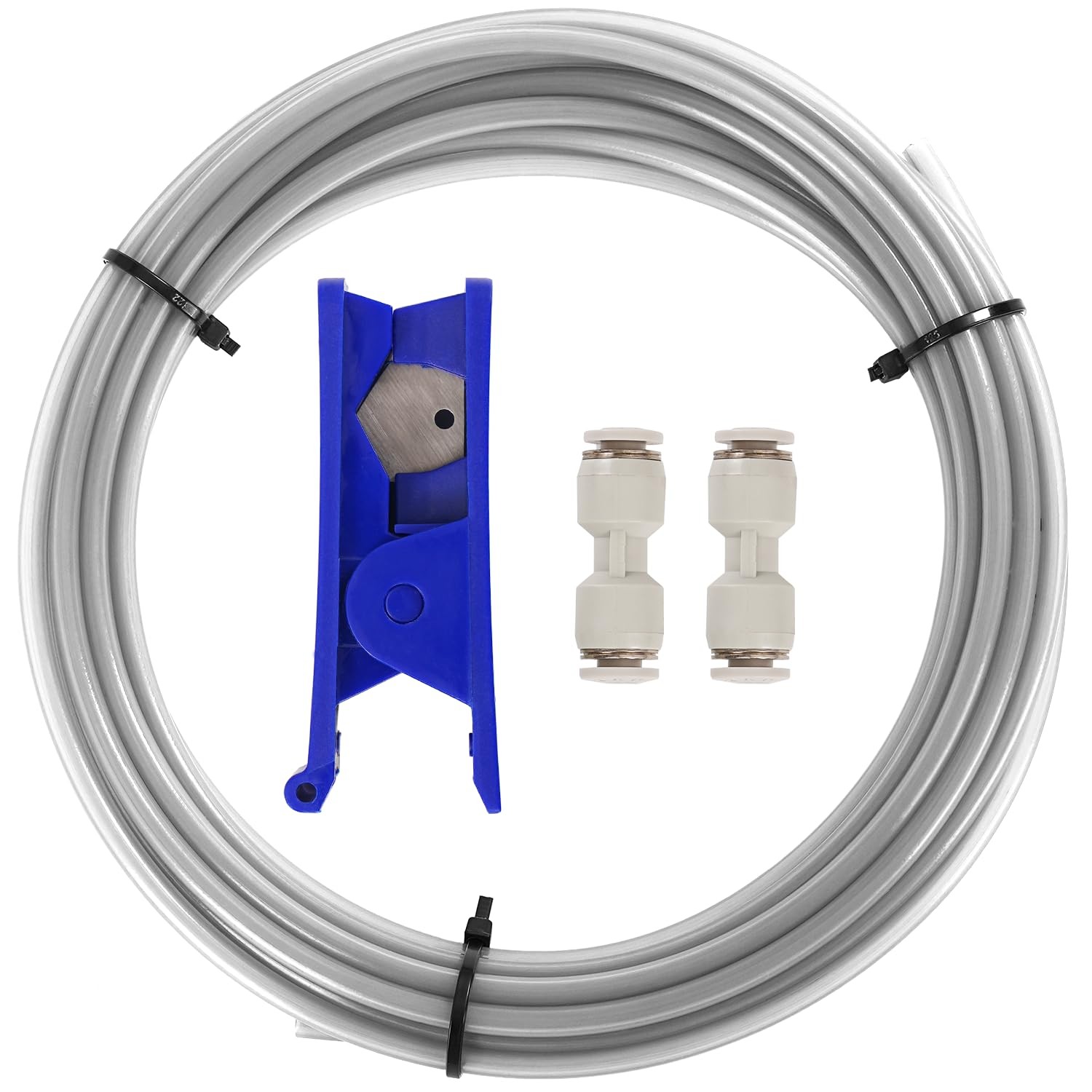 Sovol 5mm ID 4mm OD PTFE Tube 5M with 2 Couplers & Tubing Cutters
