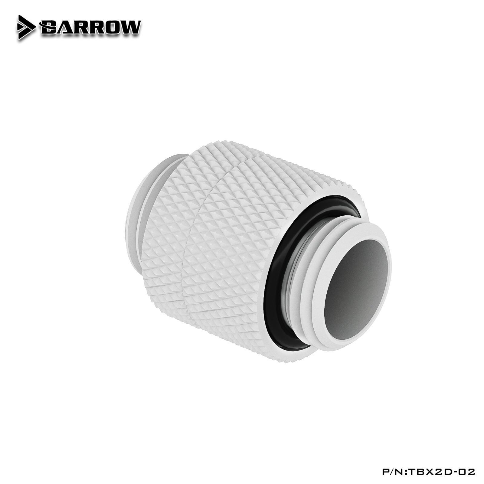 Barrow G1/4" Male to Male Rotary Connectors Extender Fittings TBX2D-02 White