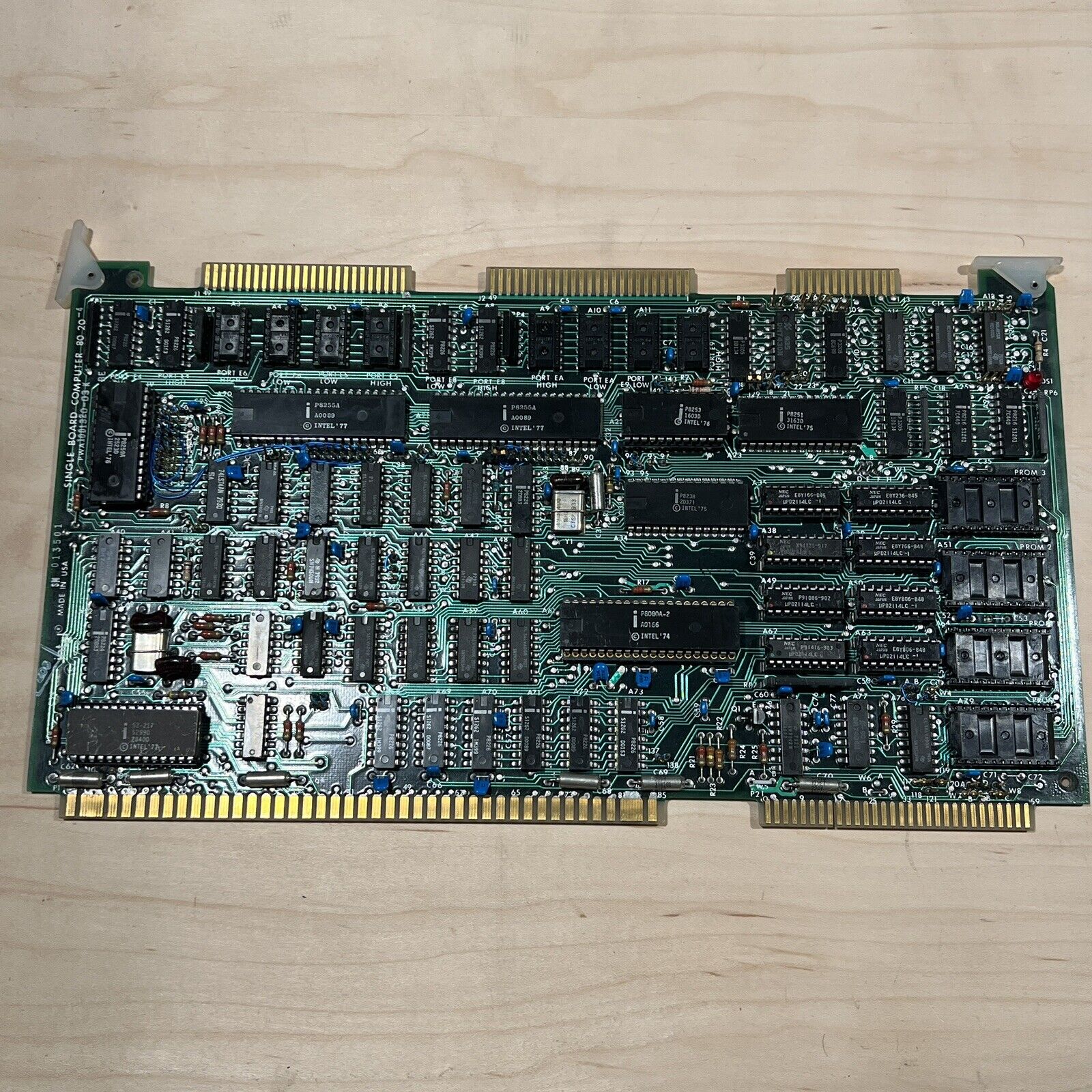 Vintage 1978 Intel Intellec MDS-800 8080A Single Board Computer - PWA 1001320-3