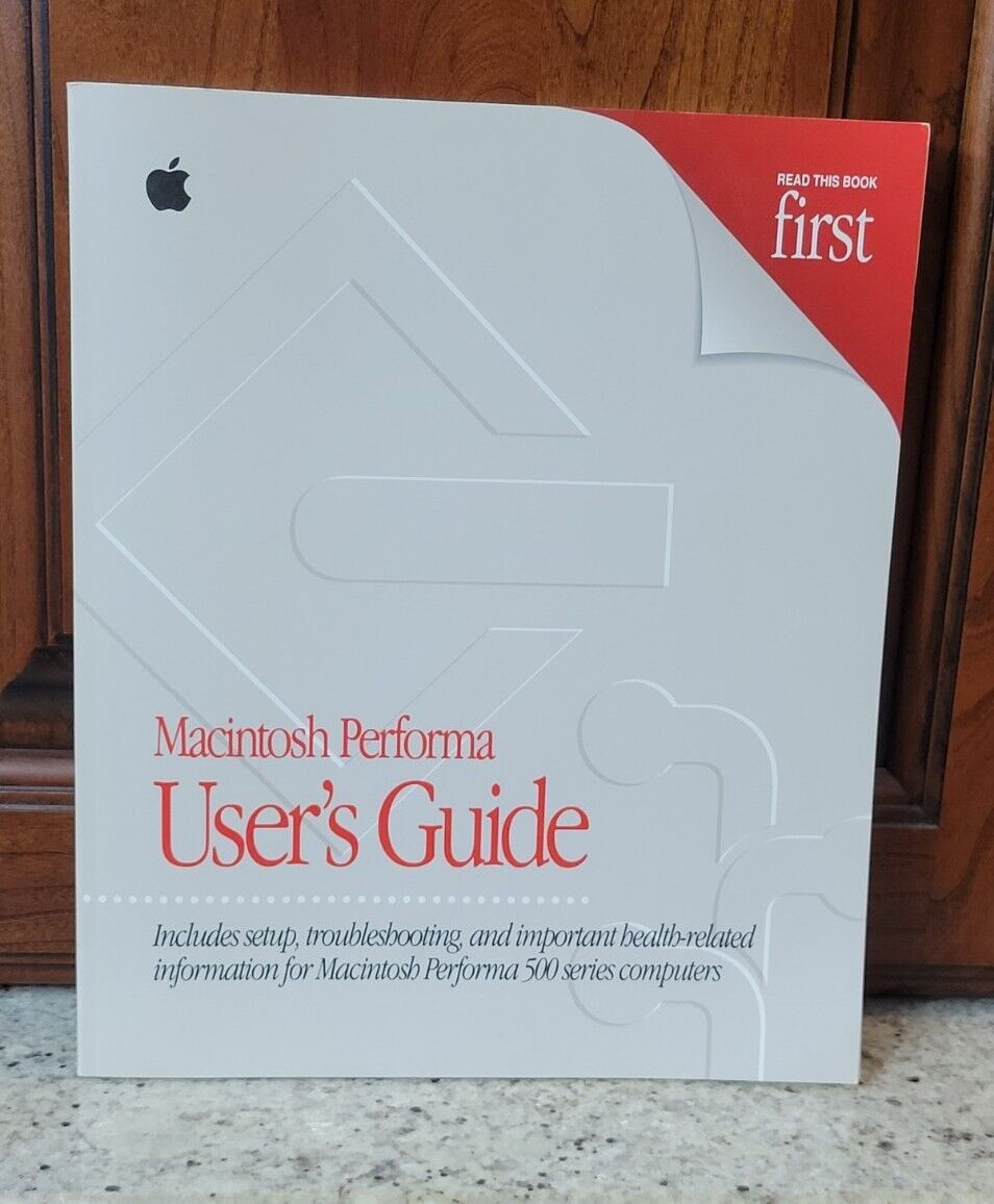RARE 1994 VTG Macintosh Performa User's Guide LC 500 Series Computers NICE CLEAN