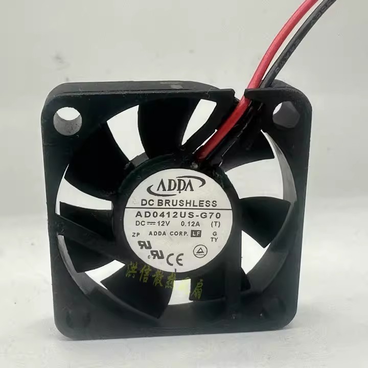 1PCS ADDA/ Xiexi AD0412US-G70 4010 DC12V 0.12A 4cm 40*10mm Fan