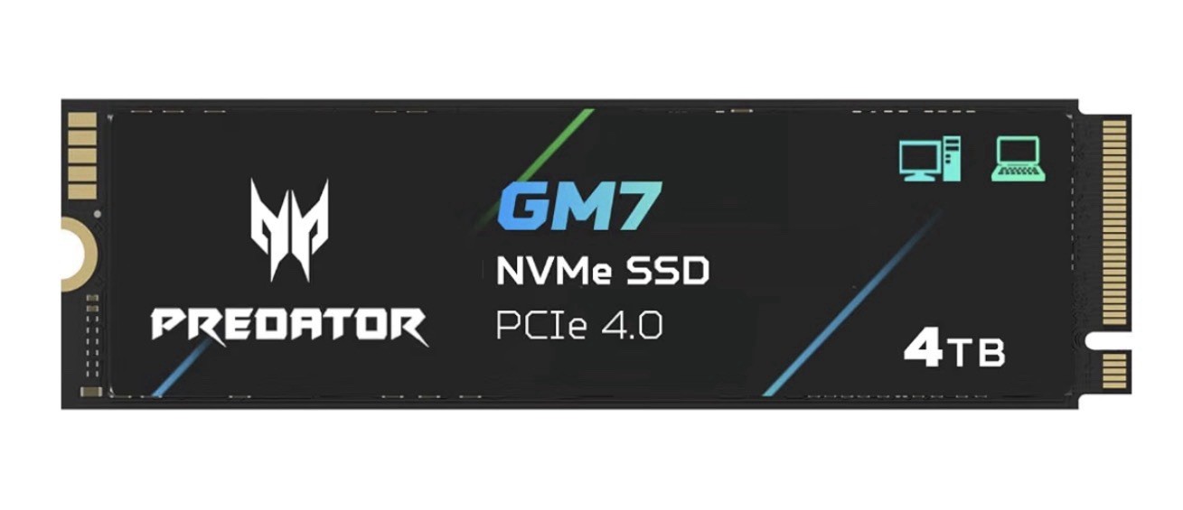 G02 Acer PREDATOR GM7 4TB Gen 4  SSD M.2 NVME -  BL.9BWWR.120 opened READ