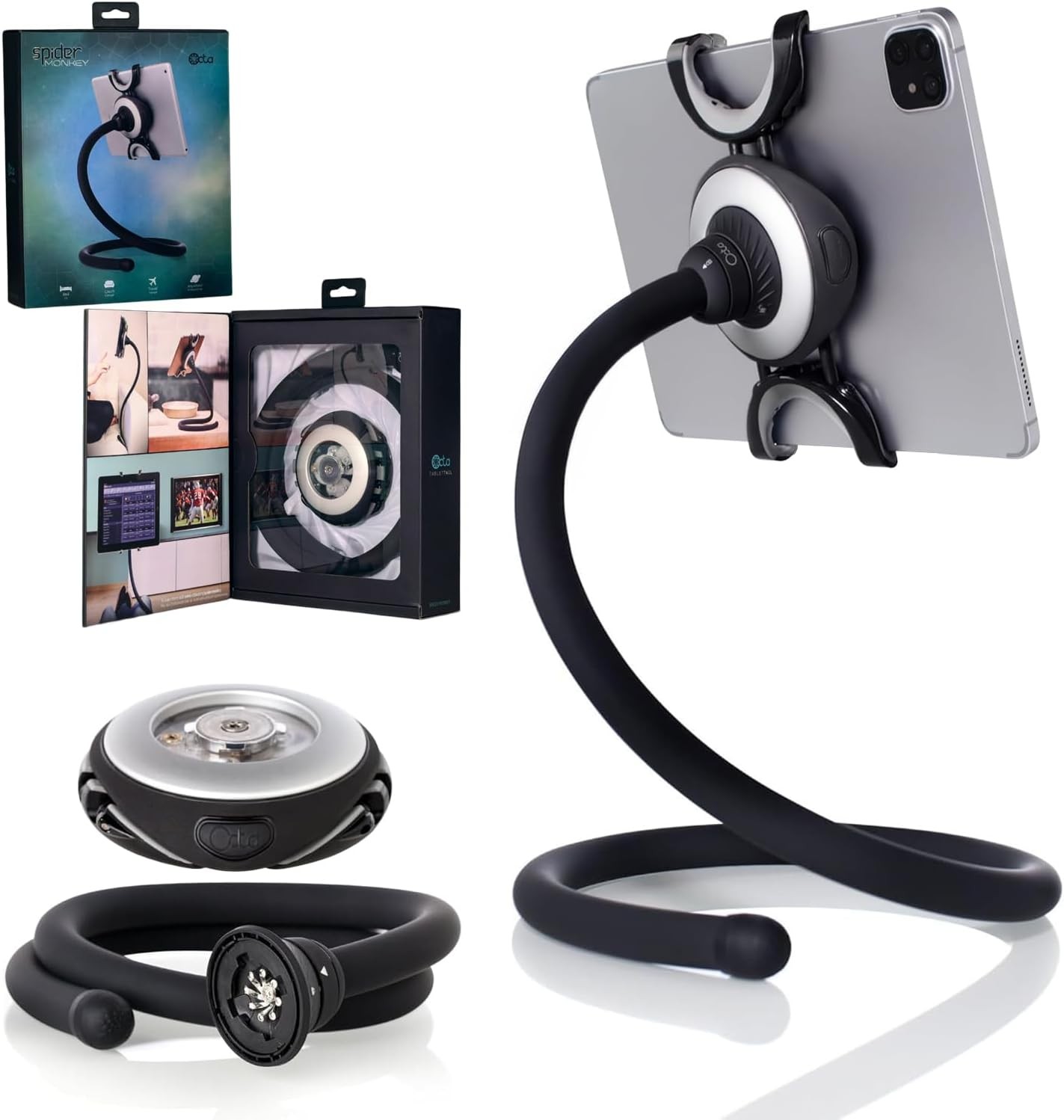 OCTA Spider Monkey 36" Gooseneck Tablet Mount – iPad Pro/Air/Mini, Galaxy, Surfa