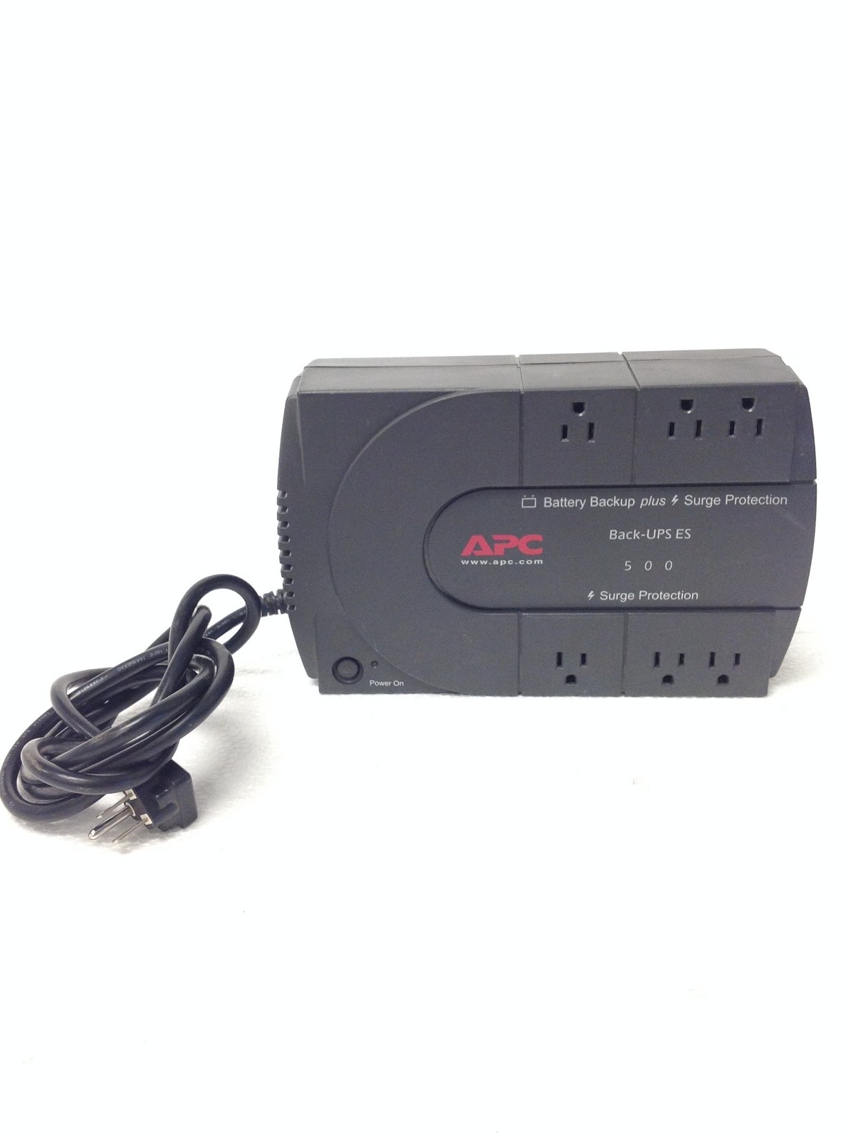 APC Back-UPS ES 500 BE500U 6-Outlet UPS Plus Surge Protection, No Battery