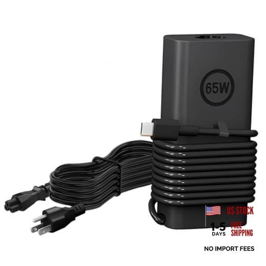 Slim 65W 60W USB C Laptop Charger Compatible with Dell Laptop Charger USB C