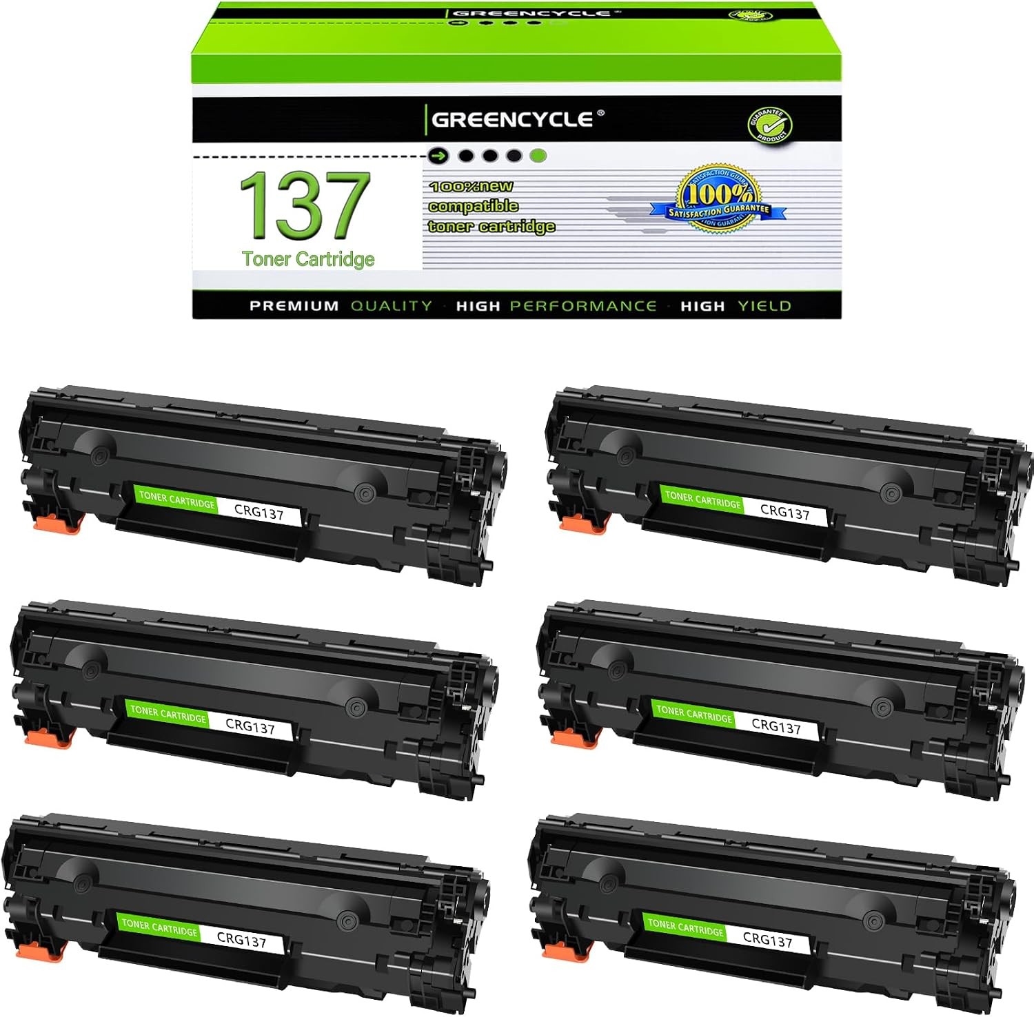6PK  1PK CRG-137 CRG137 Toner Cartridge Replace Canon MF236n MF216n