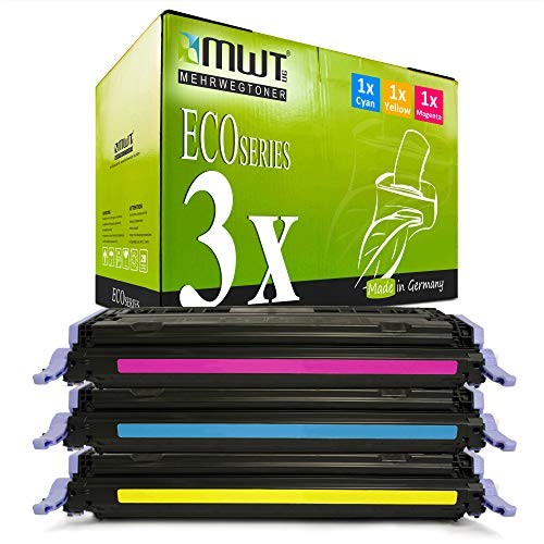 Eurotone 3x Toner Cartridge MWT instead of Q6001A-03A 124A CM1015 2605 1600 CP2600