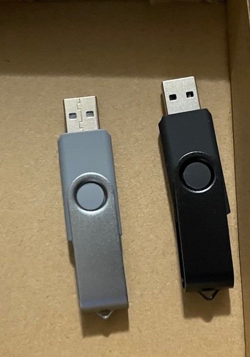 2‑Pack 32GB USB Flash Drives Thumb Drives – Black & Gray Portable Memory Sticks 