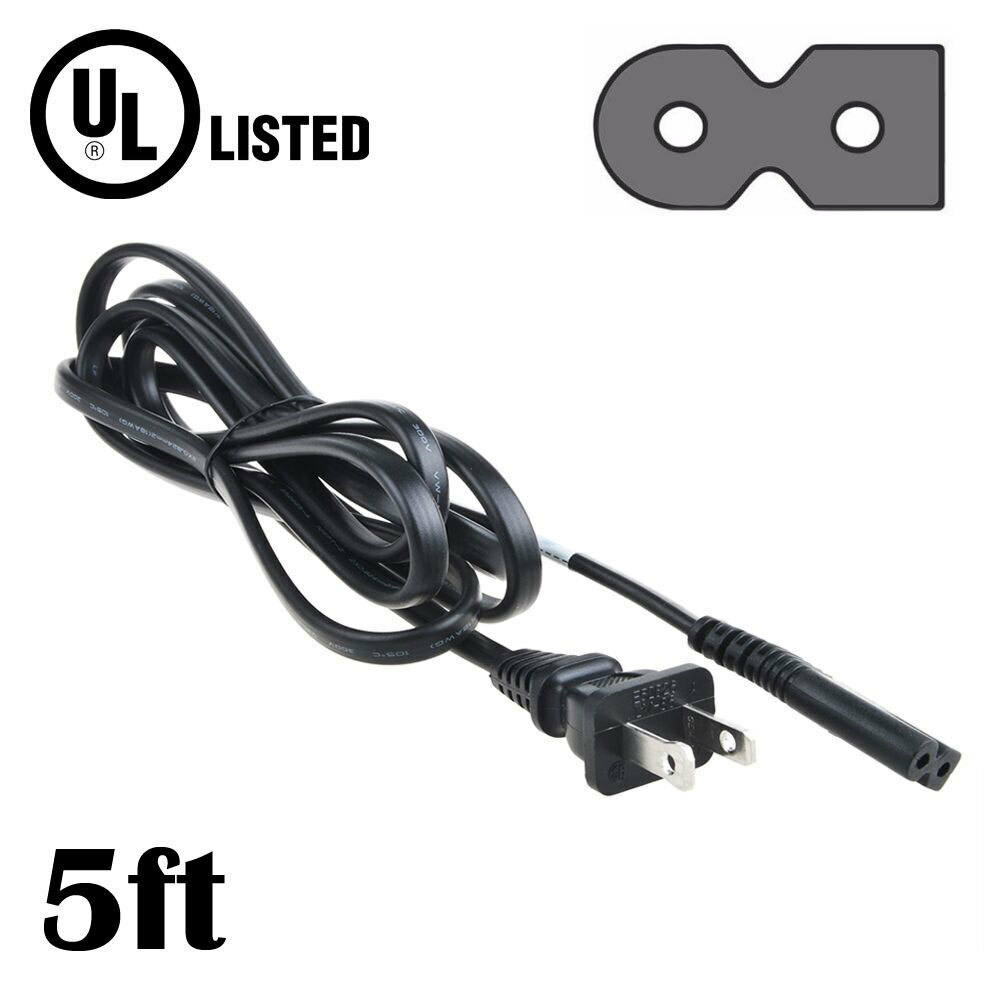 5ft UL AC Power Cord Cable for BOSE SOLO TV 10 II 15 II SOUND BAR SPEAKER SYSTEM