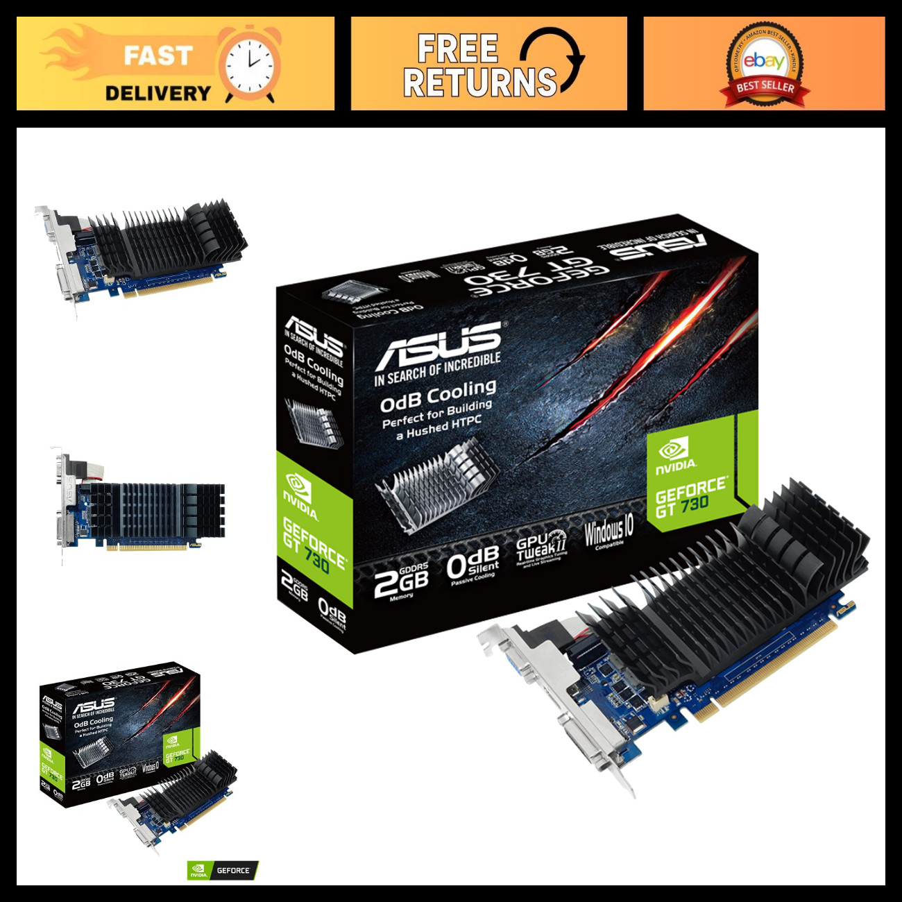 2GB GDDR5 Graphics Card for Gaming, Video Editing & High-Performance Tasks