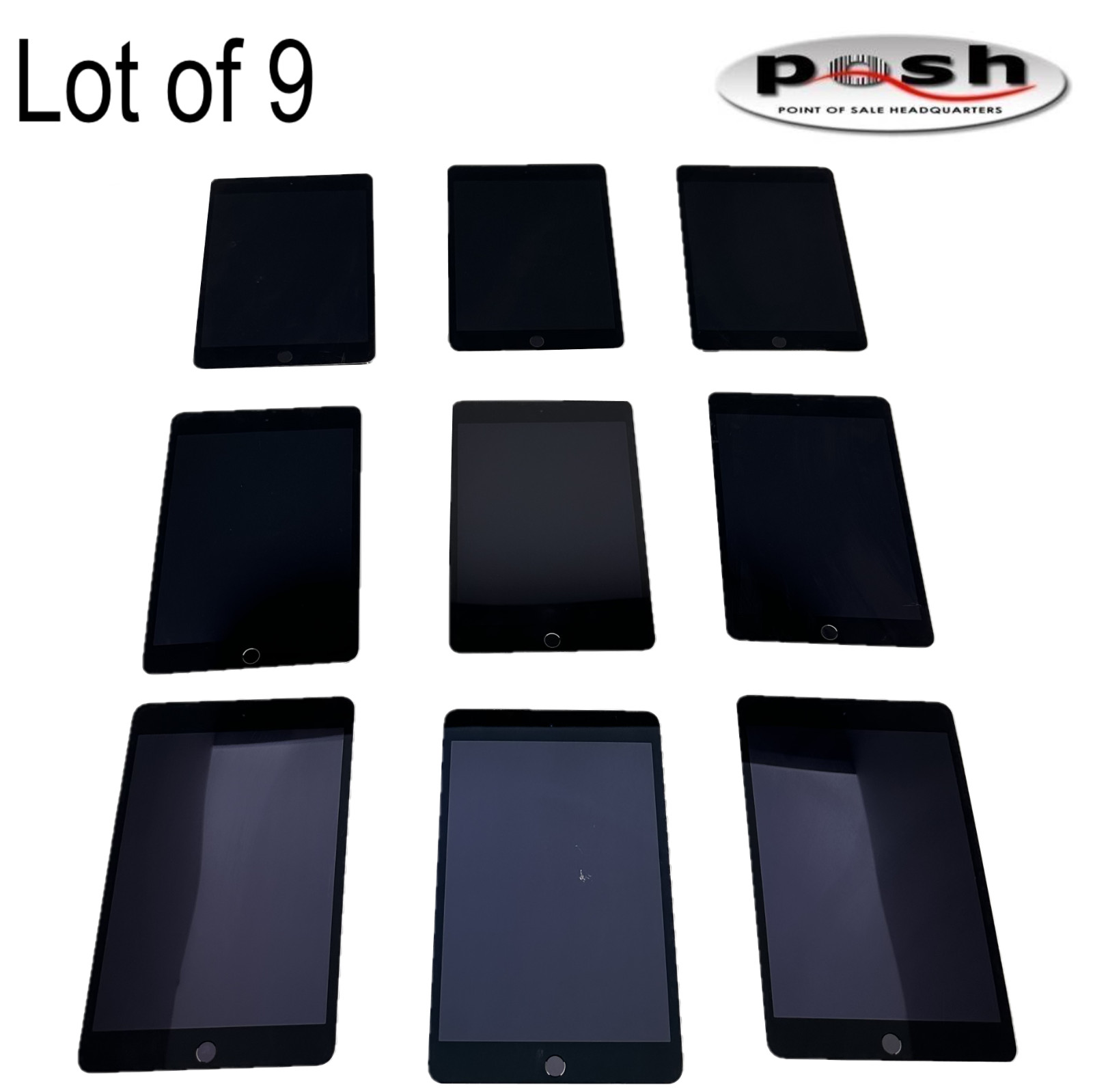 Lot of 9 Apple iPad mini 4 7.9" Space Gray Tablets FOR REPAIR