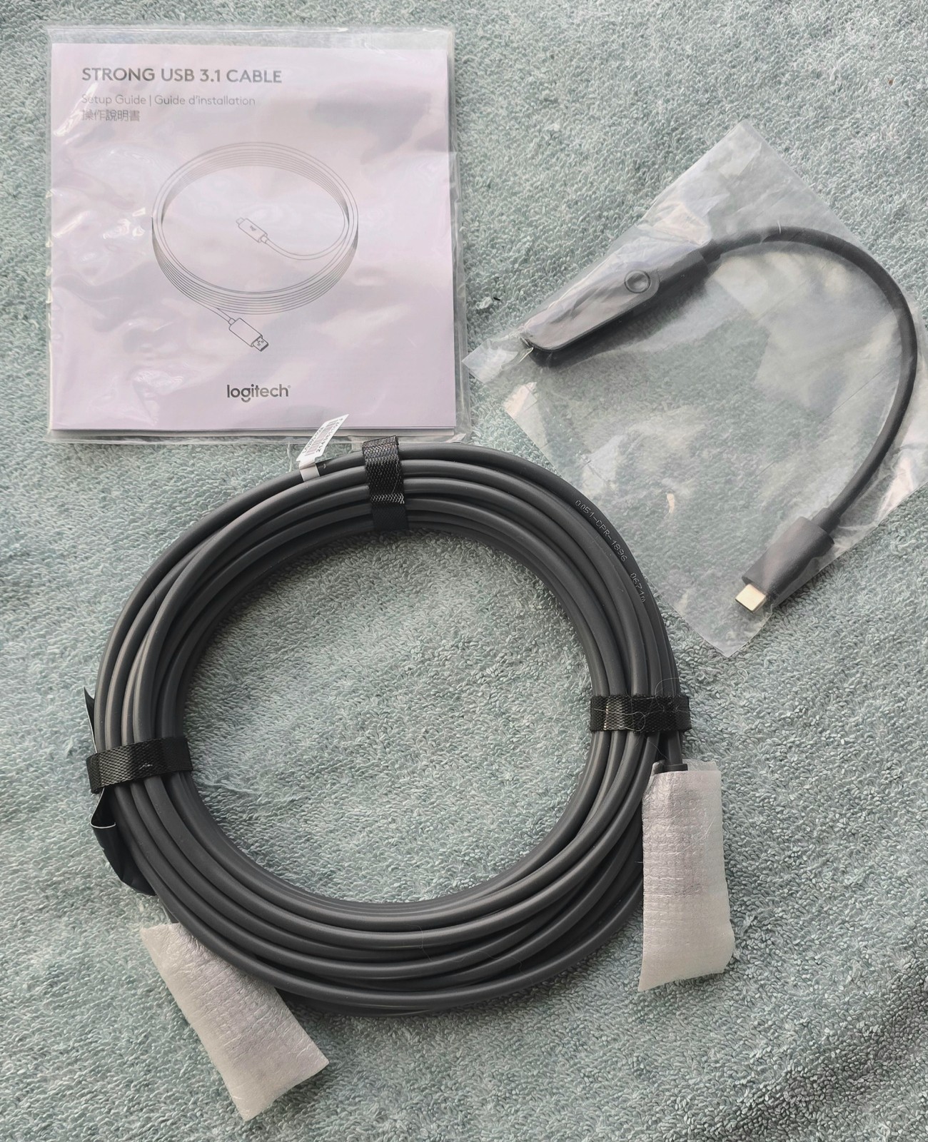Logitech Strong Cable 10m / 32.9 feet . USB-A to USB-C.  P/N 939-001799 NIB