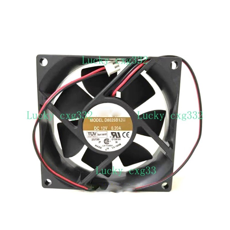 Cooling Fan For AVC D8025B12M DC12V 0.20A 2PIN New